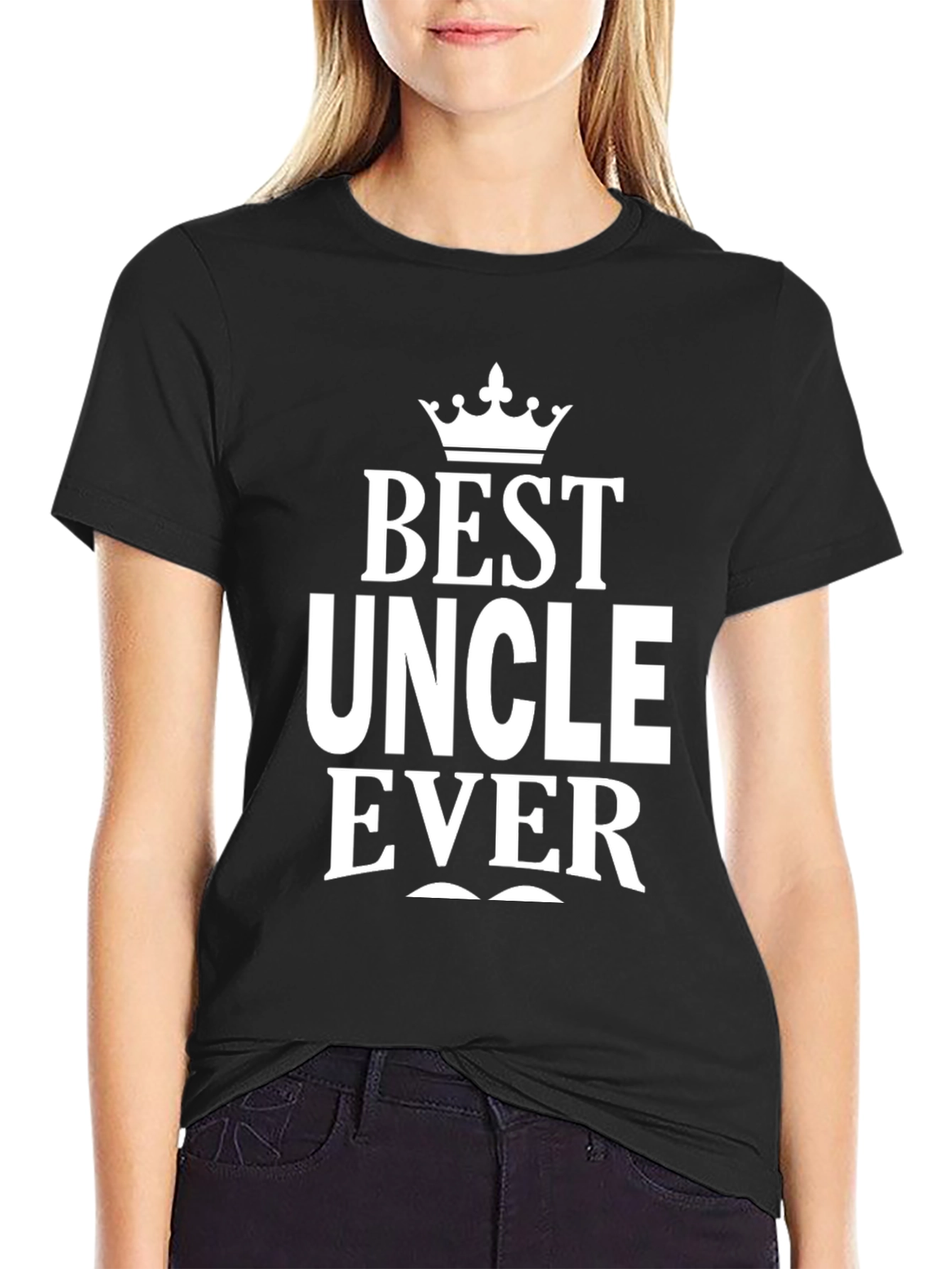 Best Uncle Ever - Crown Graphic T-Shirt