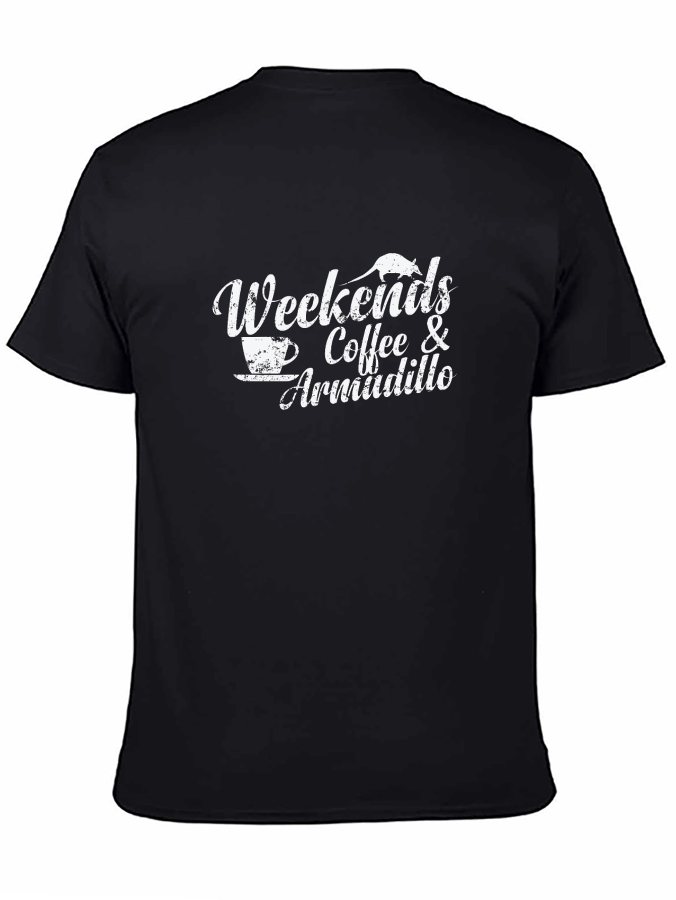 Weekends Coffee & Armadillo Graphic T-Shirt