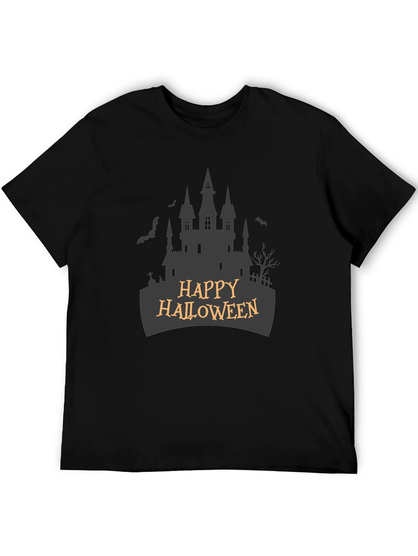 Happy Halloween Castle T-Shirt - Spooky Season Apparel