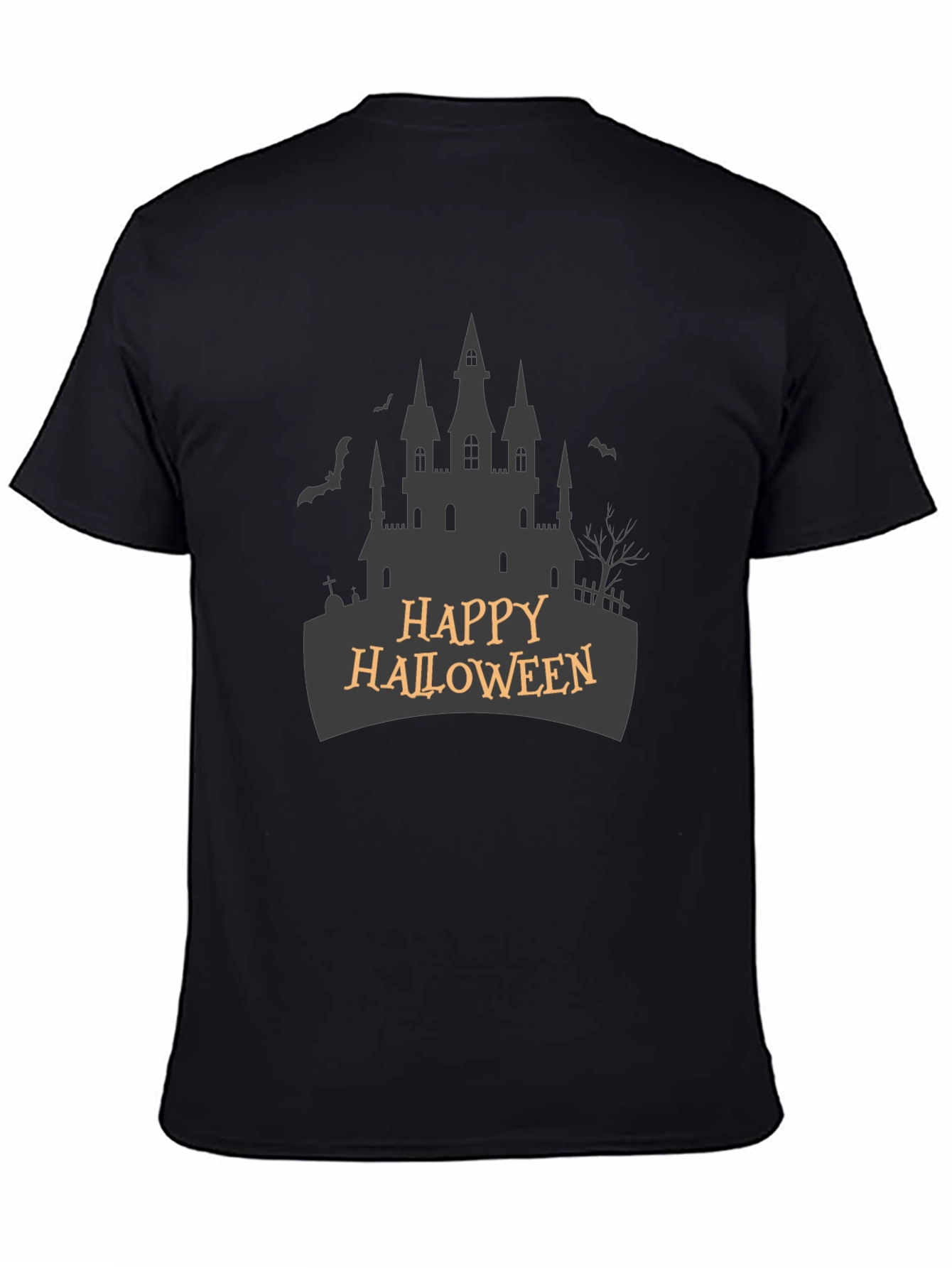 Happy Halloween Castle T-Shirt - Spooky Season Apparel