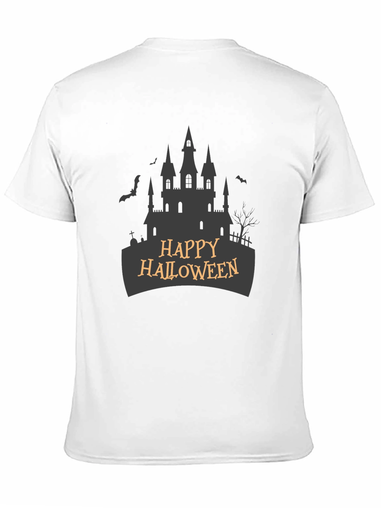 Happy Halloween Castle T-Shirt - Spooky Season Apparel