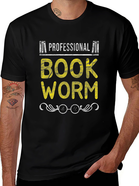 Professional Bookworm Graphic T-Shirt - Reader Apparel