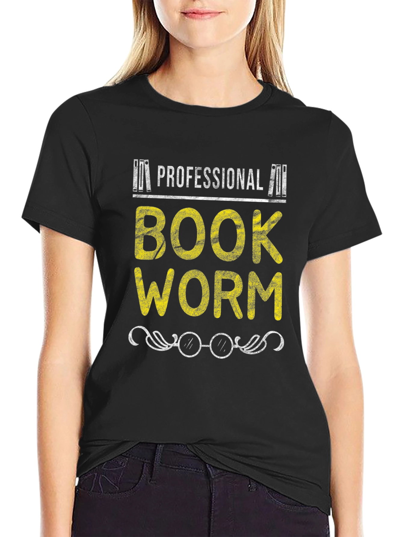 Professional Bookworm Graphic T-Shirt - Reader Apparel