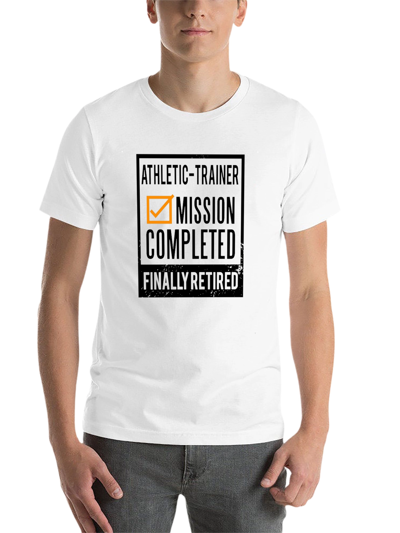 Athletic Trainer Mission Completed Retired Black T-Shirt