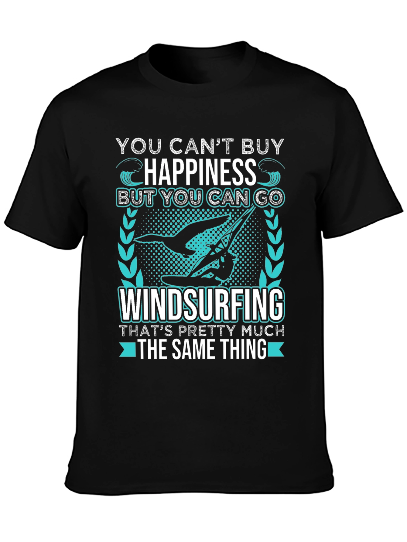 Windsurfing Happiness T-Shirt - Black