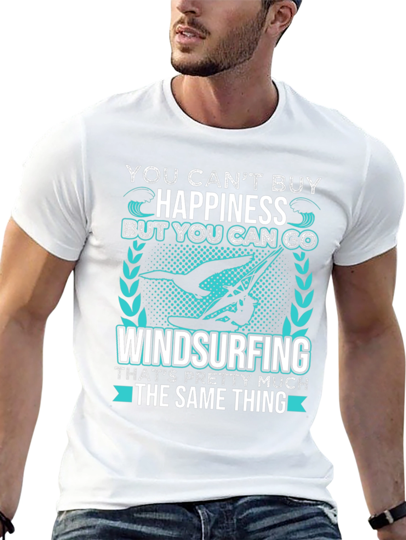 Windsurfing Happiness T-Shirt - Black