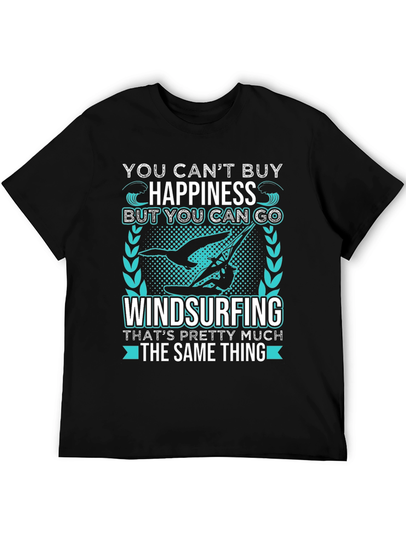 Windsurfing Happiness T-Shirt - Black