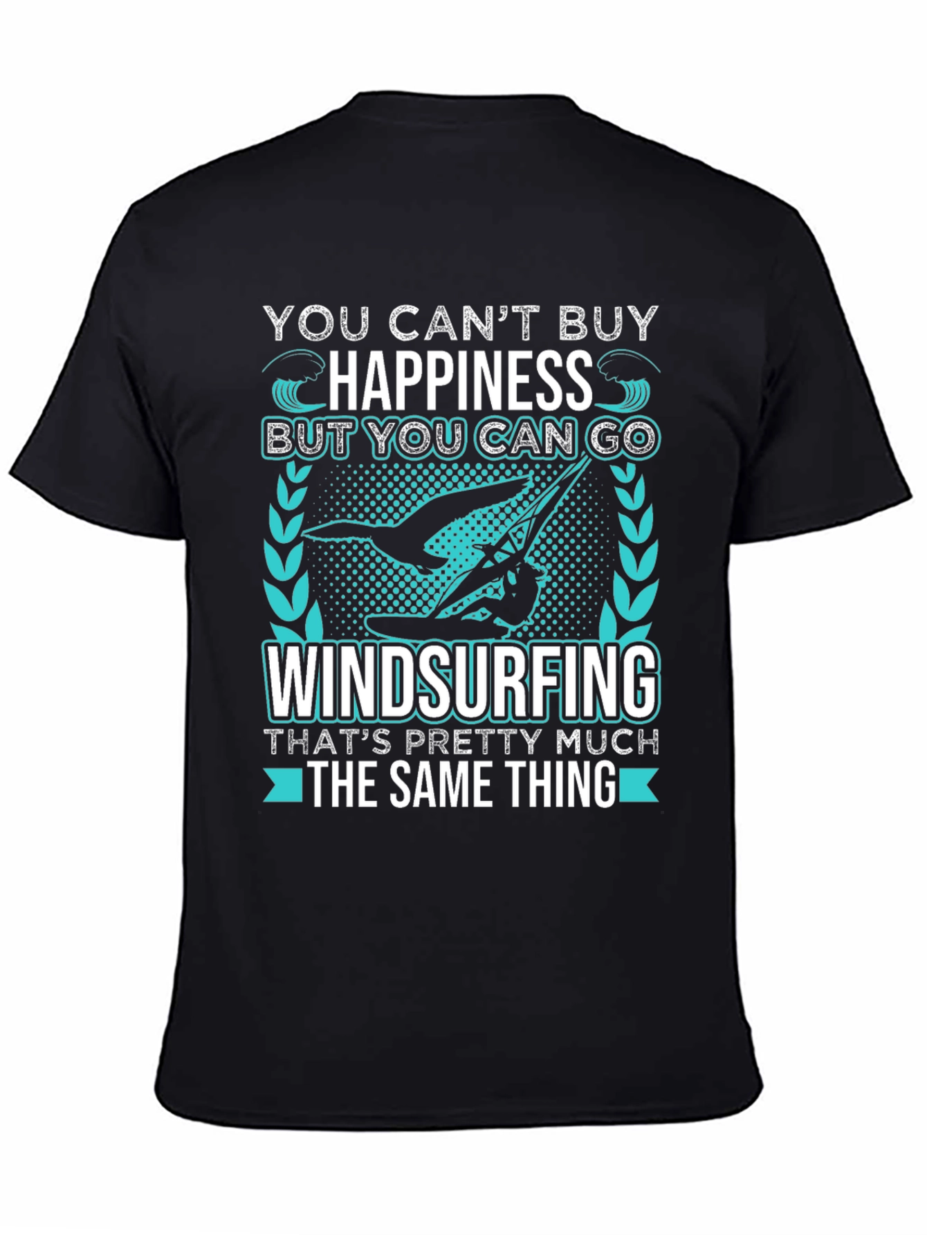 Windsurfing Happiness T-Shirt - Black