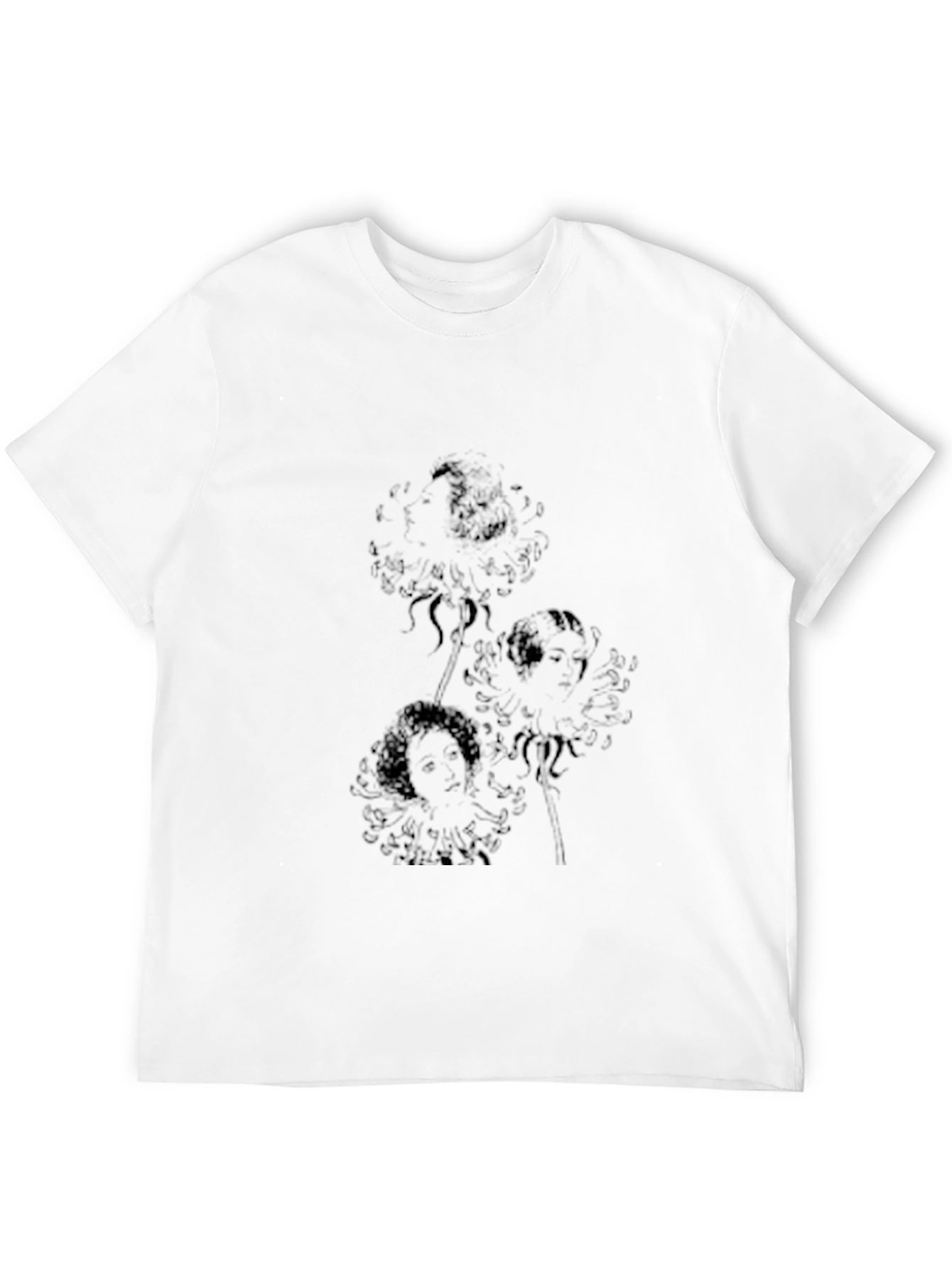 Stylish Black Graphic Print Crew Neck T-Shirt
