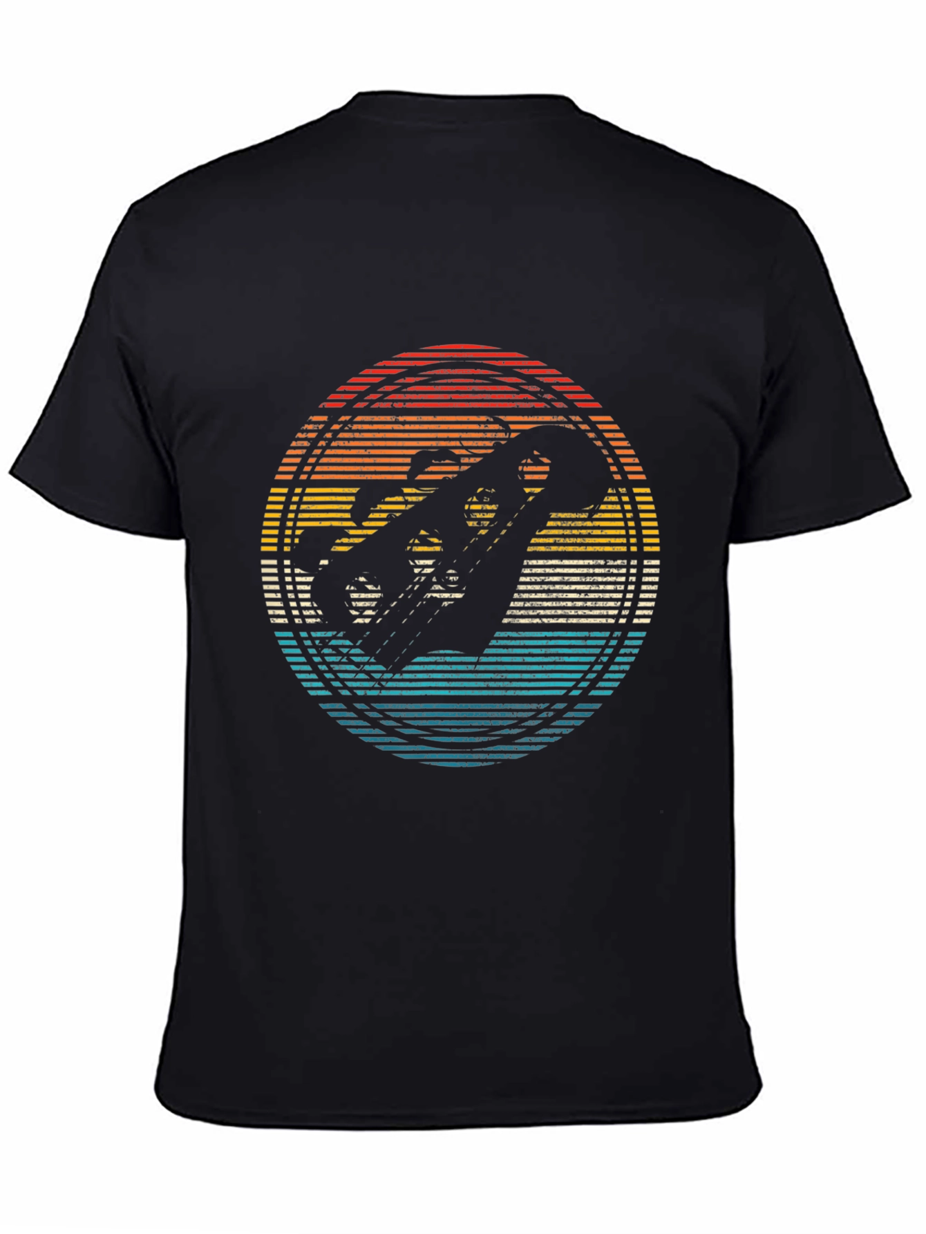 Retro Skier Graphic Tee - Black