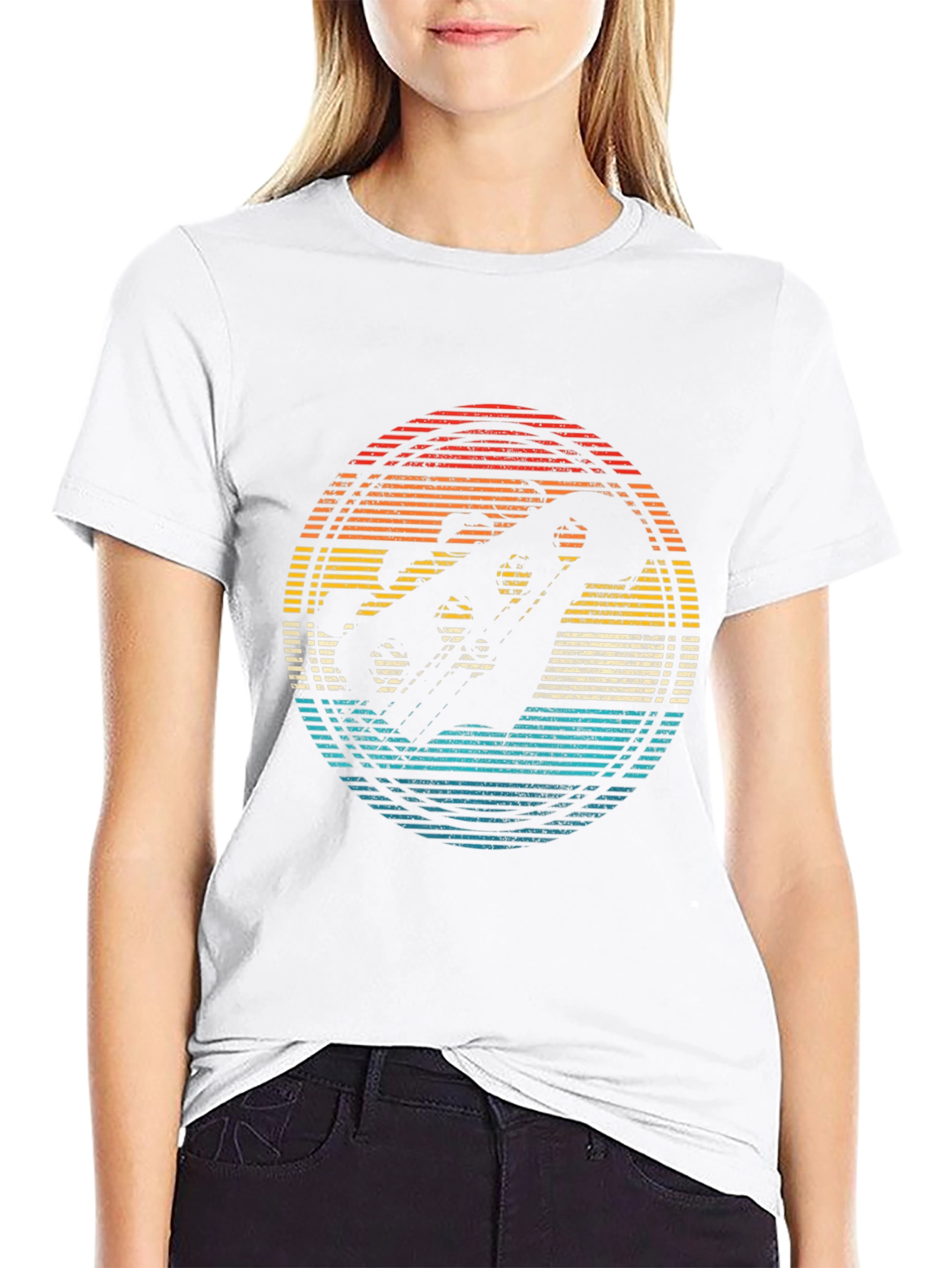 Retro Skier Graphic Tee - Black
