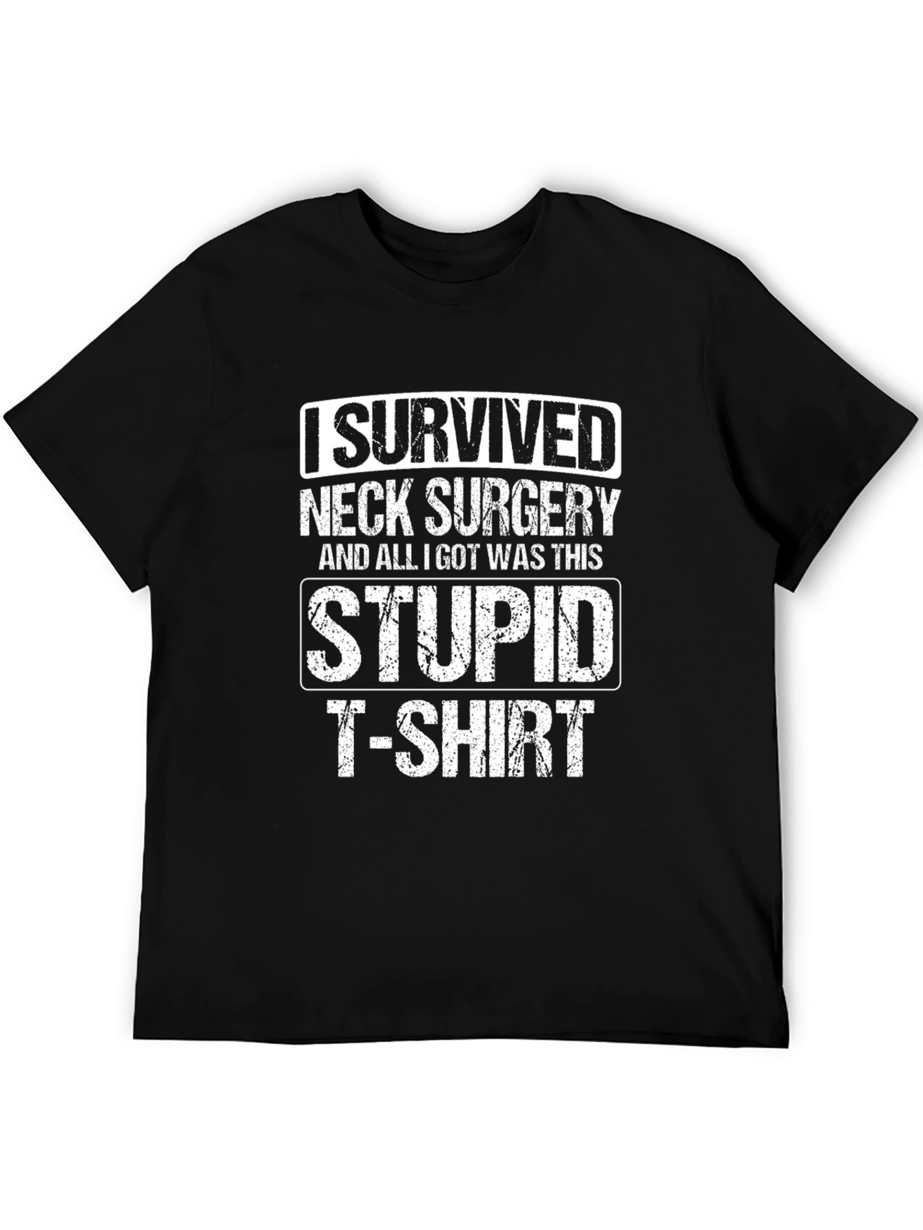 Neck Surgery Survivor T-Shirt - Funny Recovery Tee