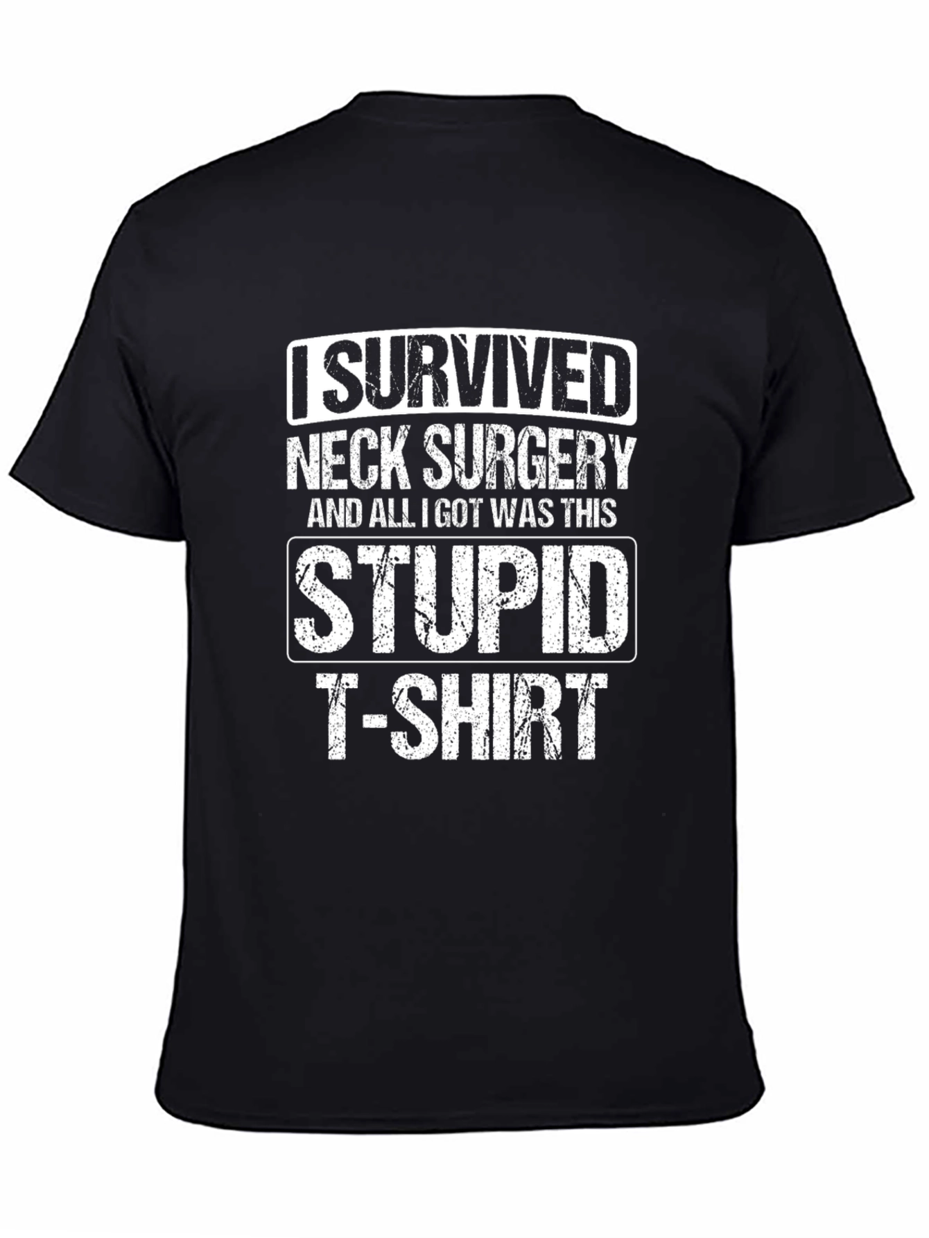 Neck Surgery Survivor T-Shirt - Funny Recovery Tee