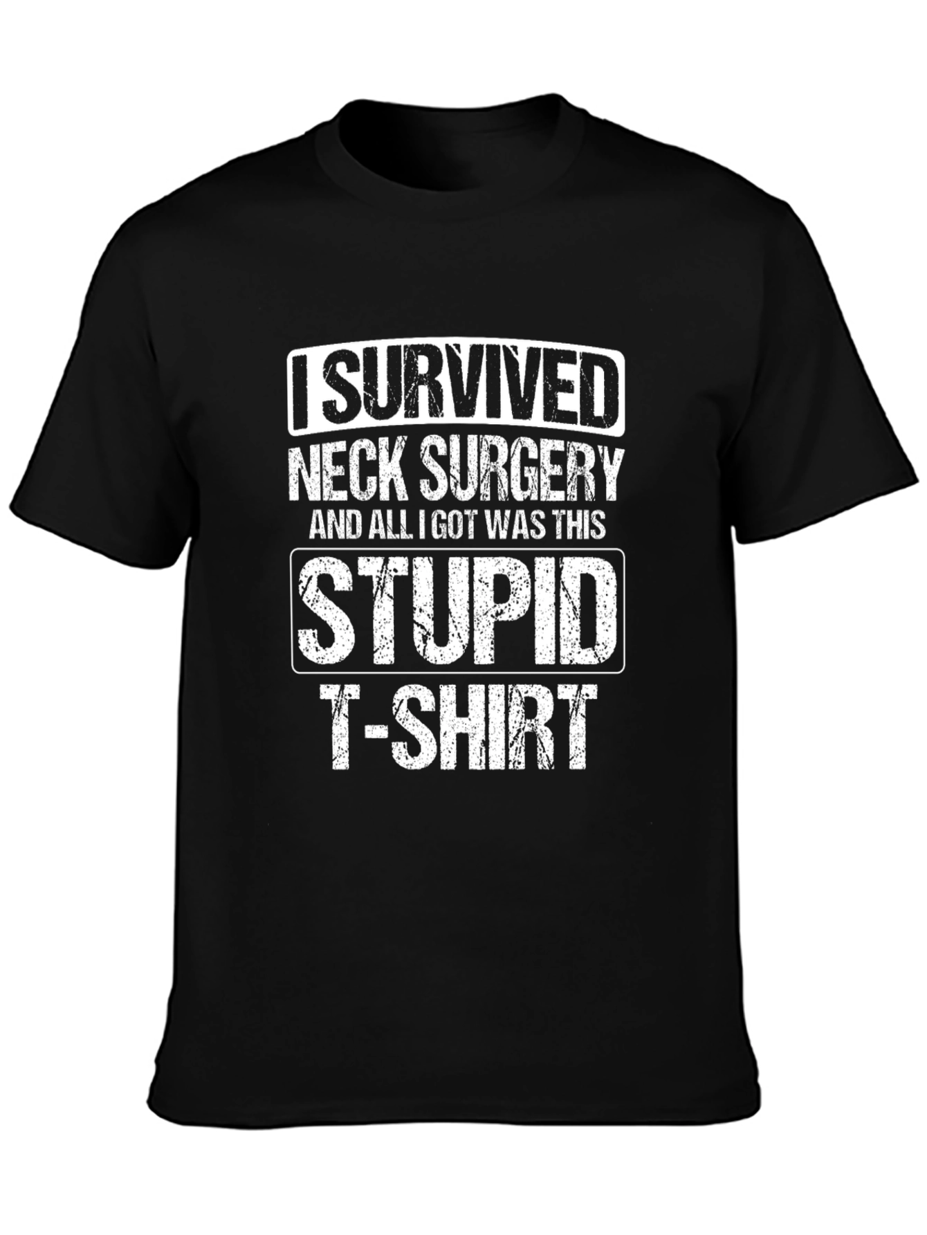 Neck Surgery Survivor T-Shirt - Funny Recovery Tee