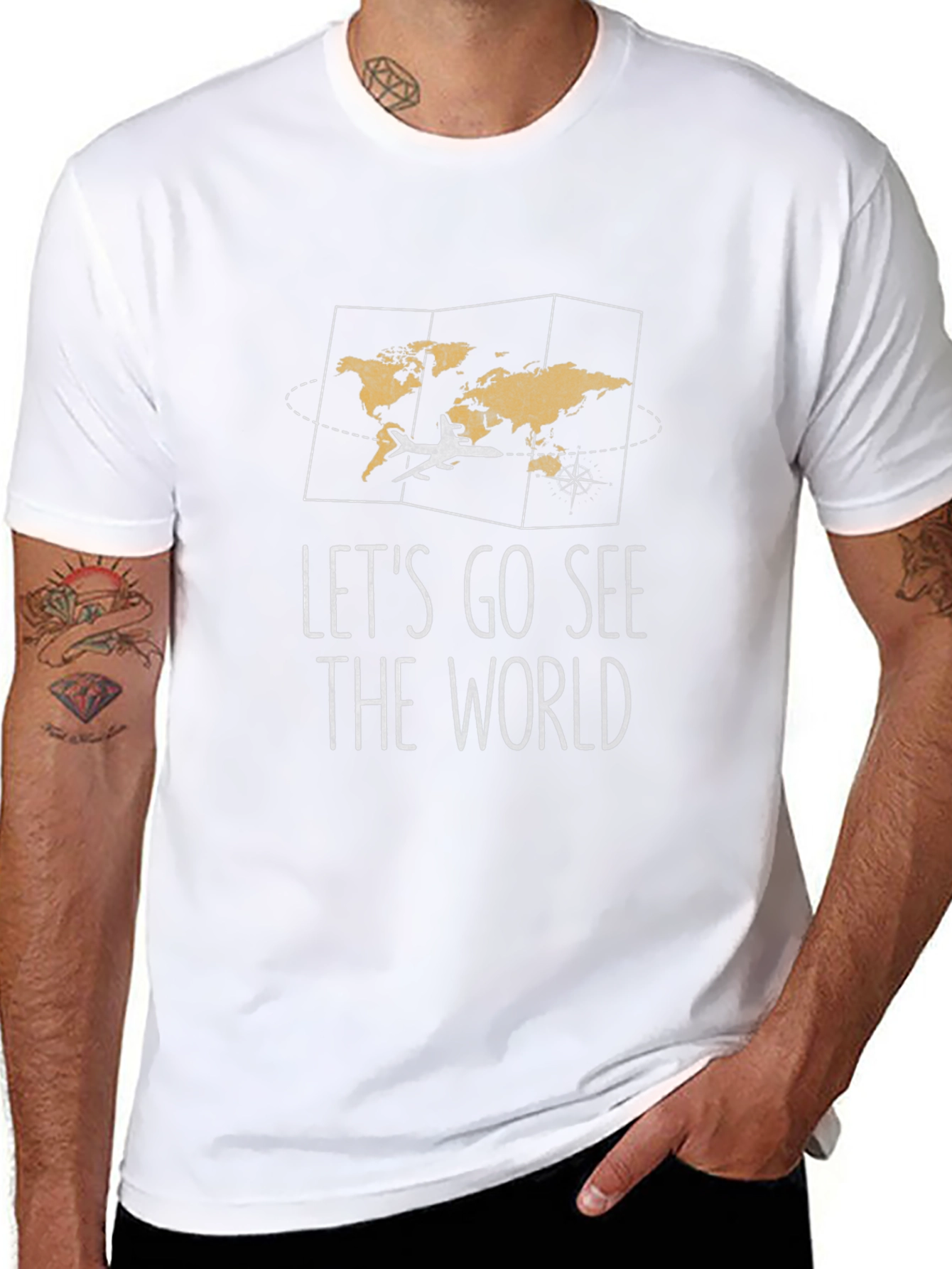 Lets Go See The World Graphic Tee