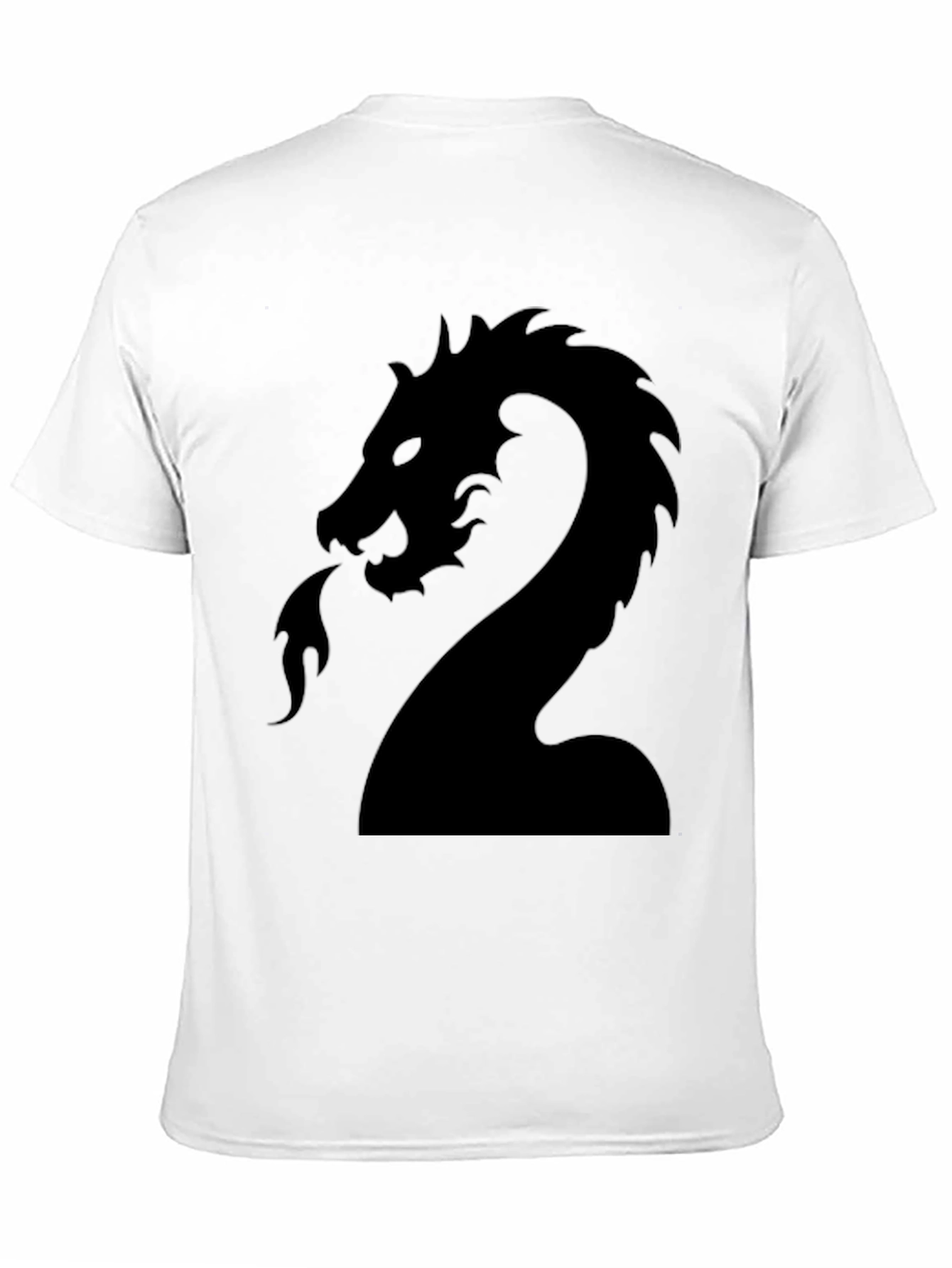 Dragon Graphic Print Black T-Shirt