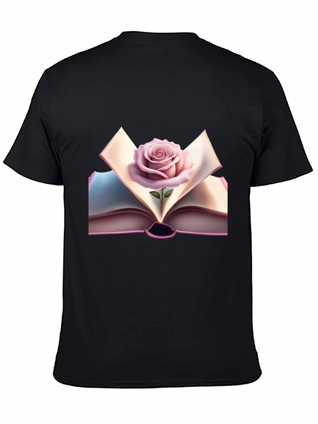 Rose Book Graphic Tee - Stylish & Unique