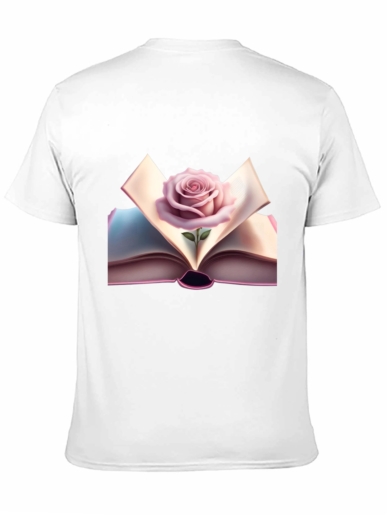 Rose Book Graphic Tee - Stylish & Unique