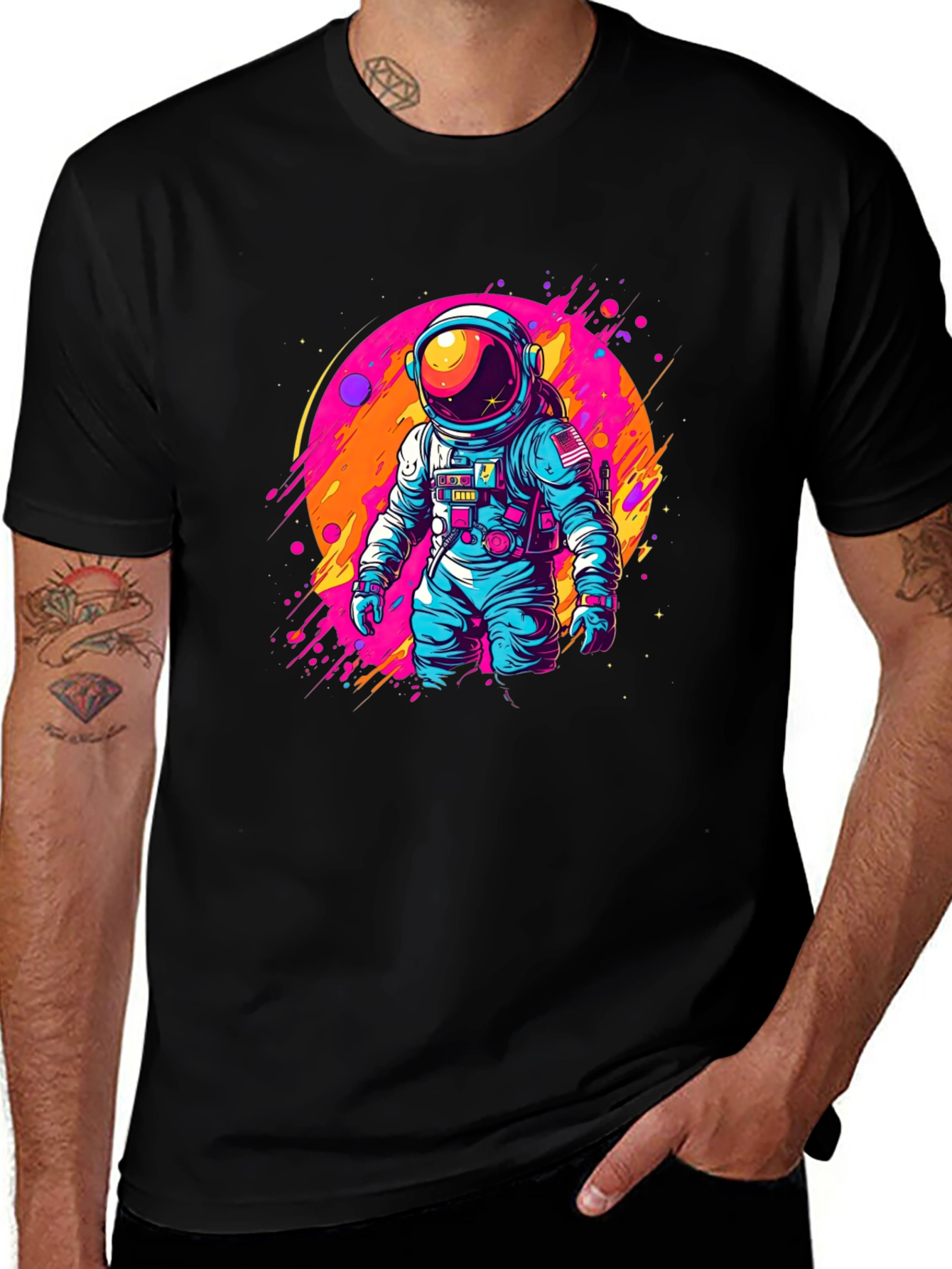 Astronaut Graphic Tee - Space Adventure