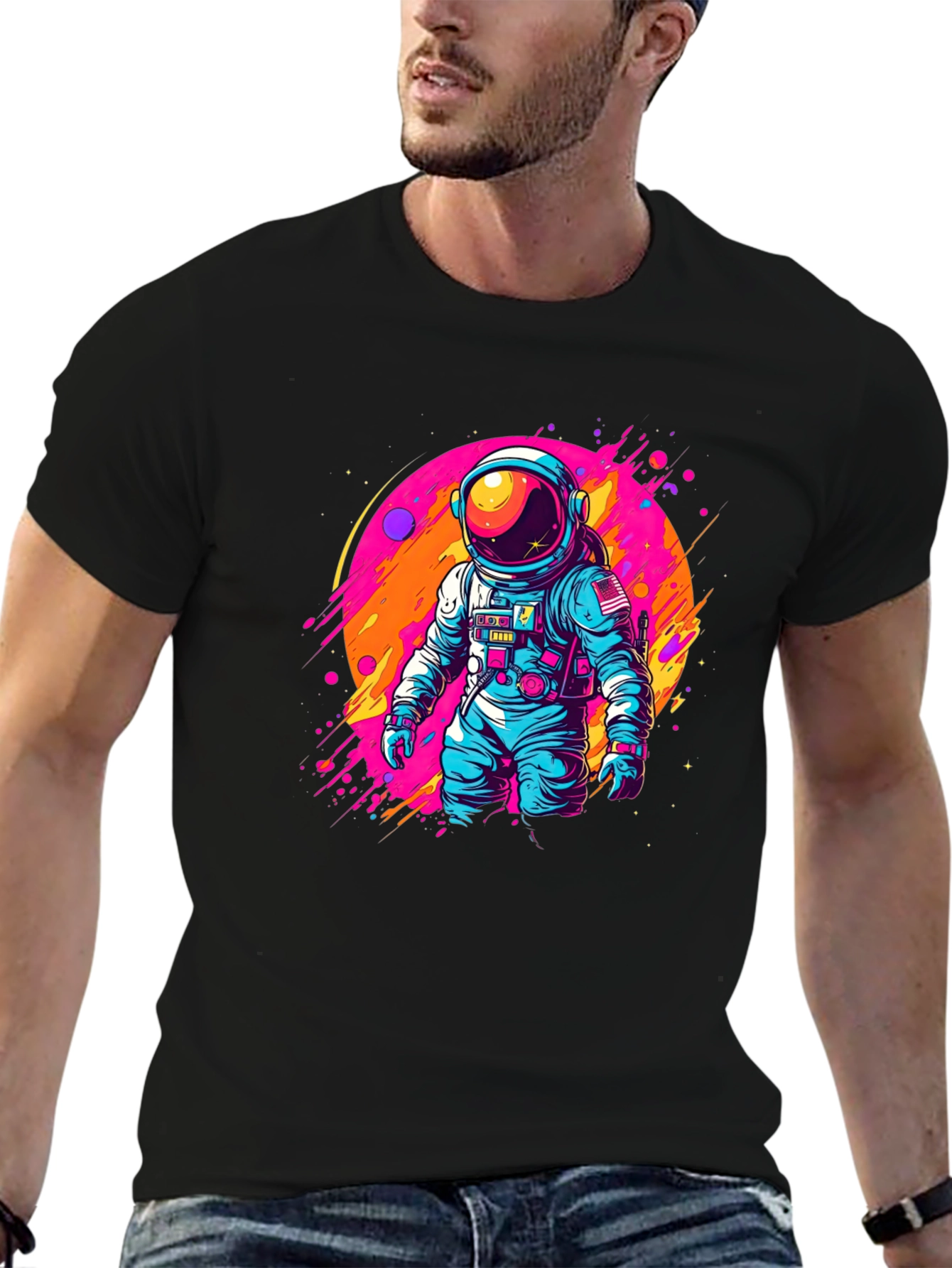 Astronaut Graphic Tee - Space Adventure