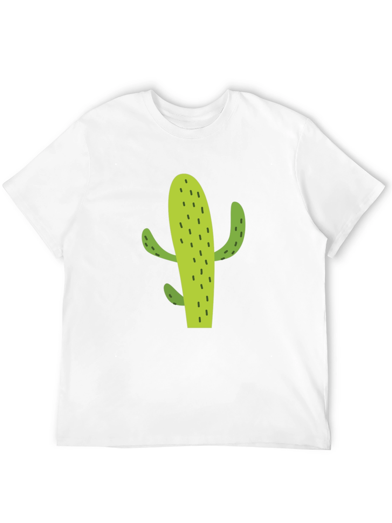 Cactus Graphic Tee - Casual Black T-Shirt