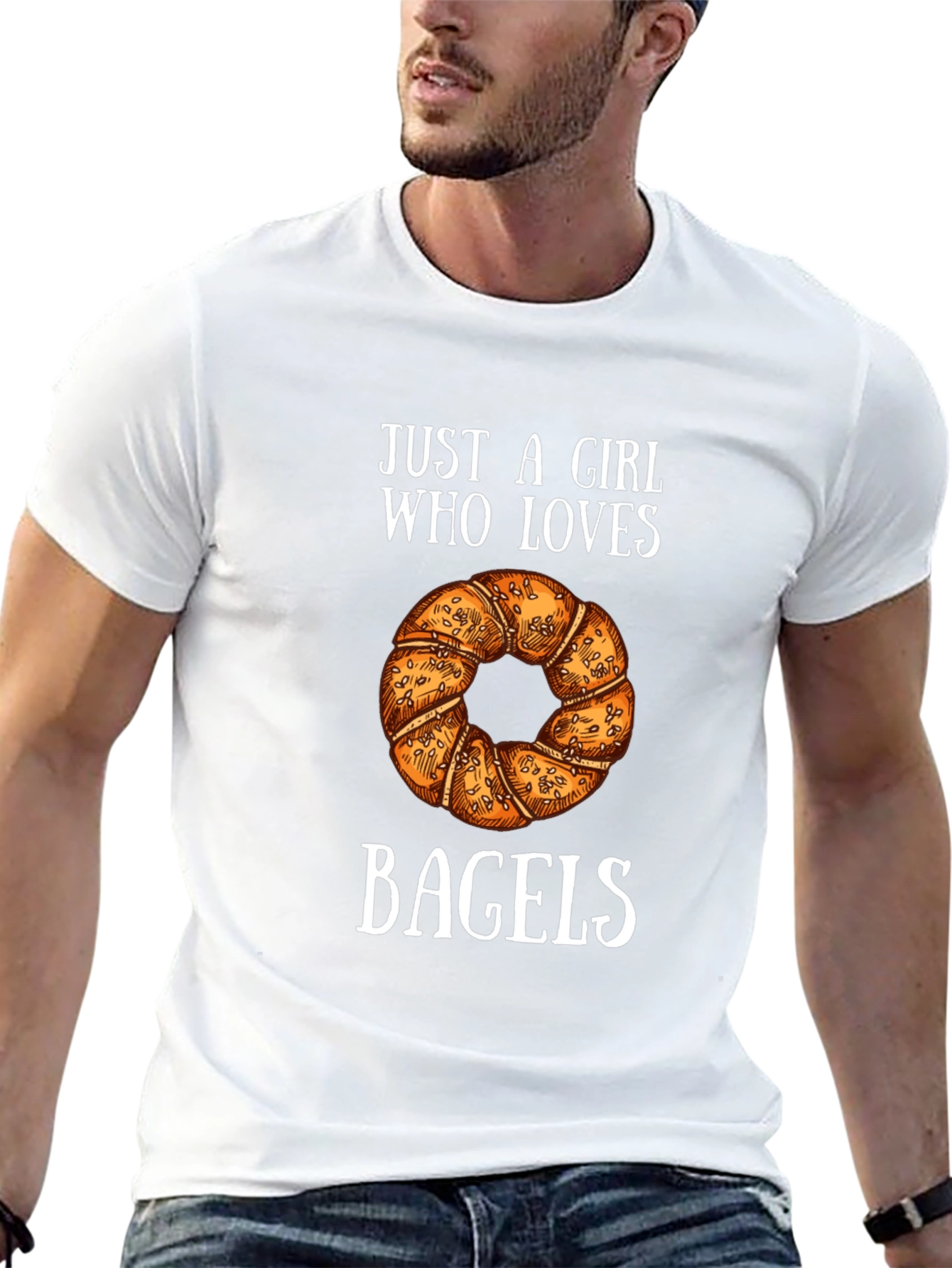 Bagel Lover Graphic T-Shirt - Casual Tee