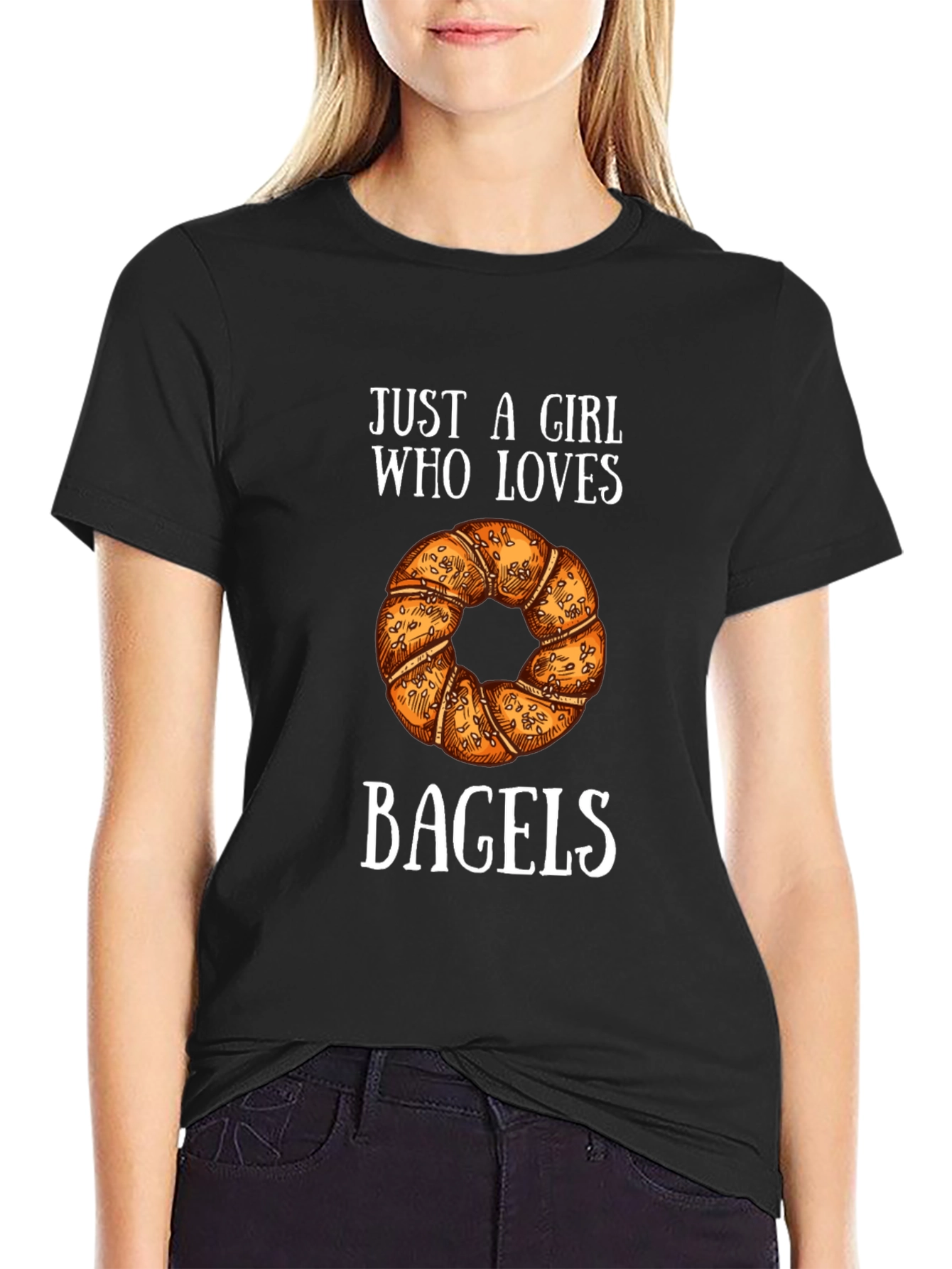 Bagel Lover Graphic T-Shirt - Casual Tee