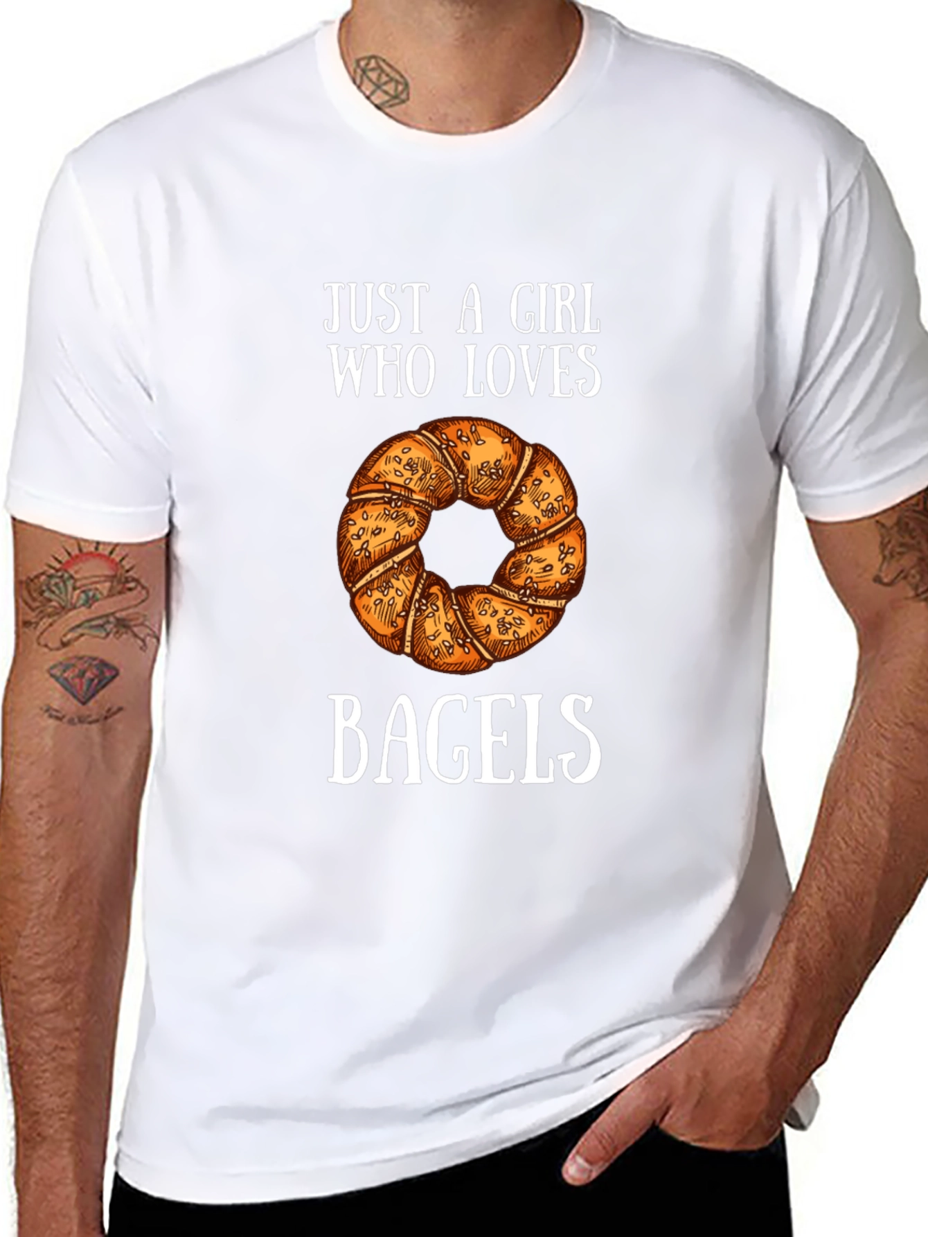 Bagel Lover Graphic T-Shirt - Casual Tee