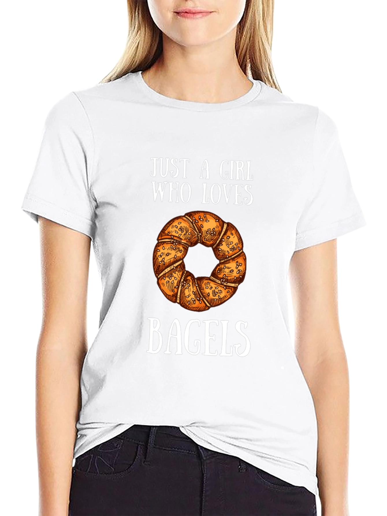 Bagel Lover Graphic T-Shirt - Casual Tee