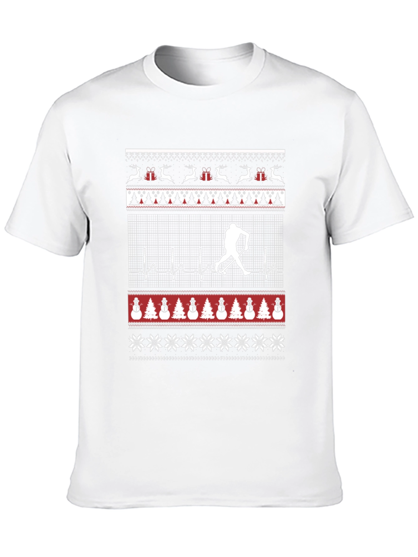 Hockey Ugly Christmas Sweater T-Shirt