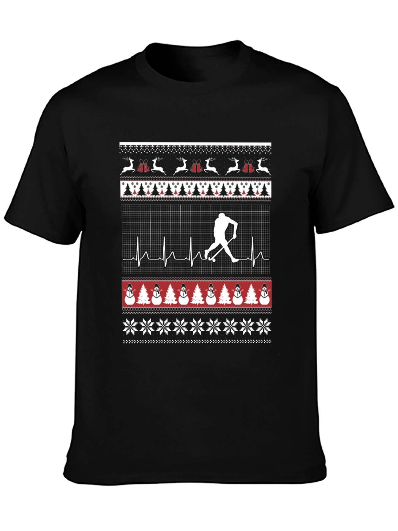 Hockey Ugly Christmas Sweater T-Shirt