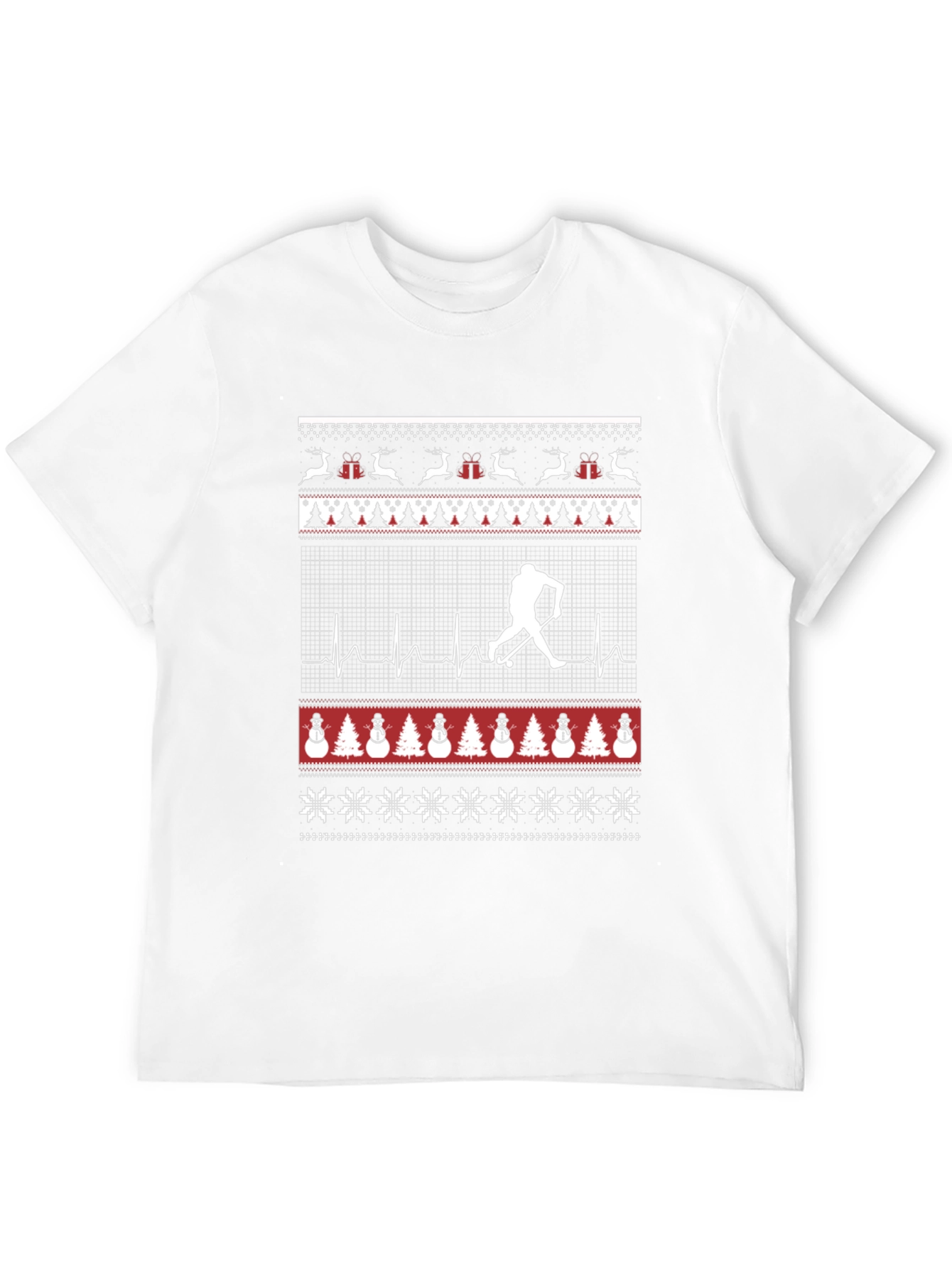 Hockey Ugly Christmas Sweater T-Shirt