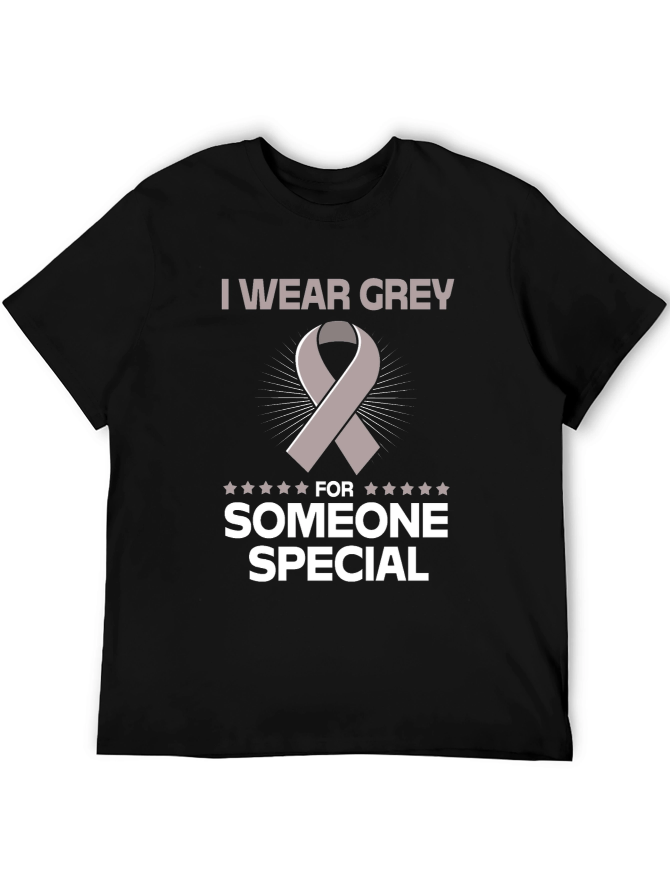 Grey Ribbon Awareness T-Shirt