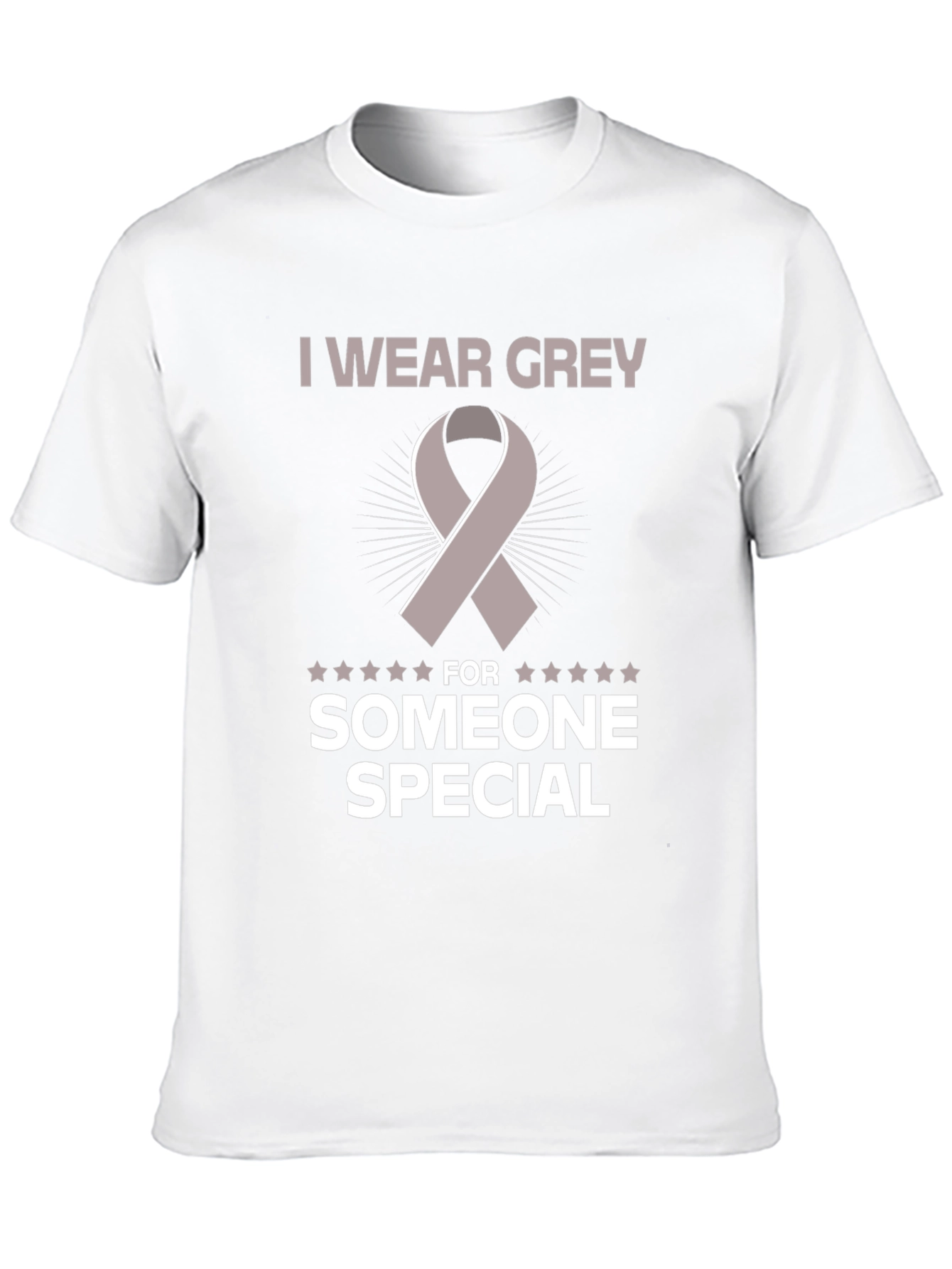 Grey Ribbon Awareness T-Shirt