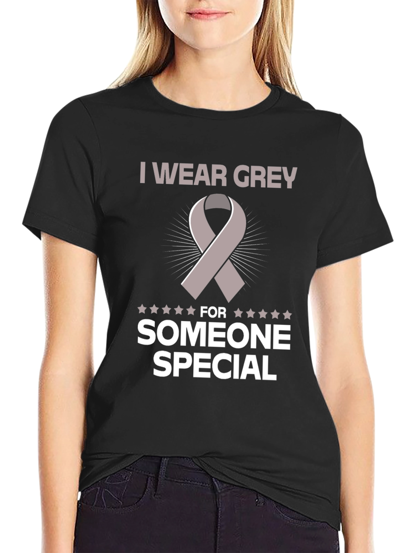 Grey Ribbon Awareness T-Shirt