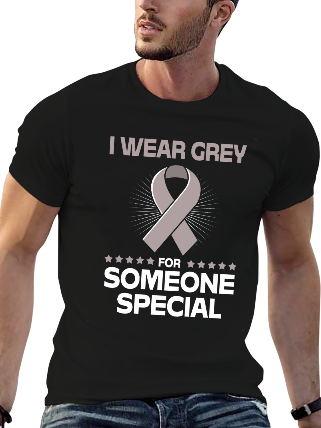 Grey Ribbon Awareness T-Shirt