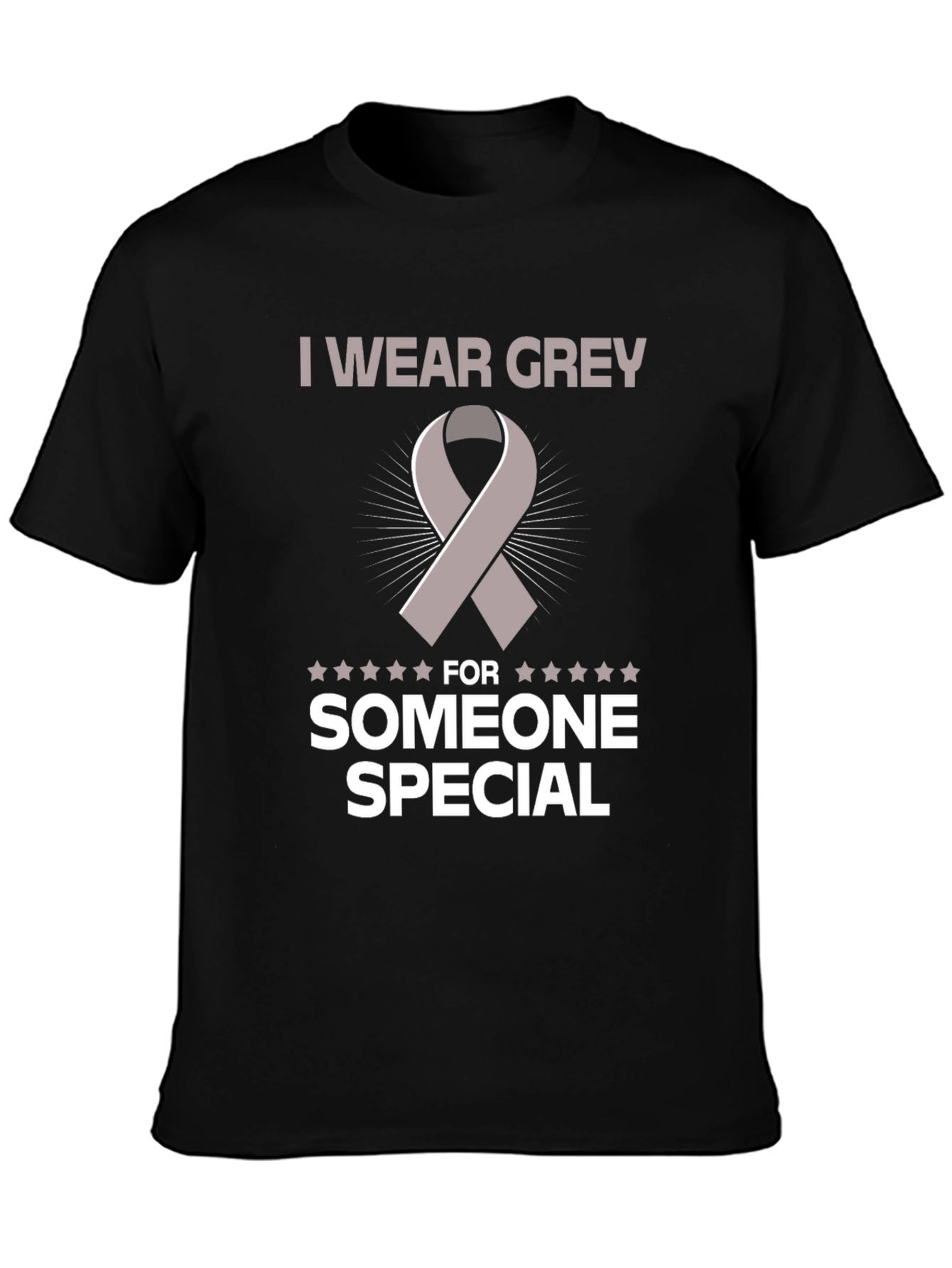 Grey Ribbon Awareness T-Shirt