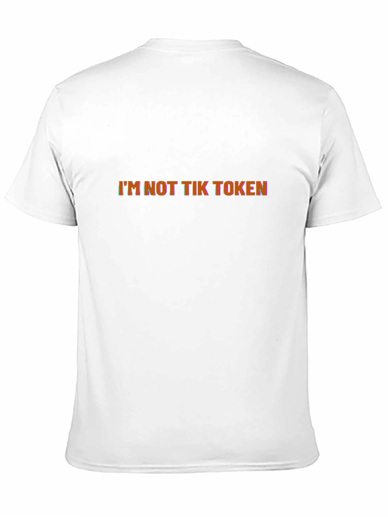 Im Not Tik Token Graphic Black T-Shirt