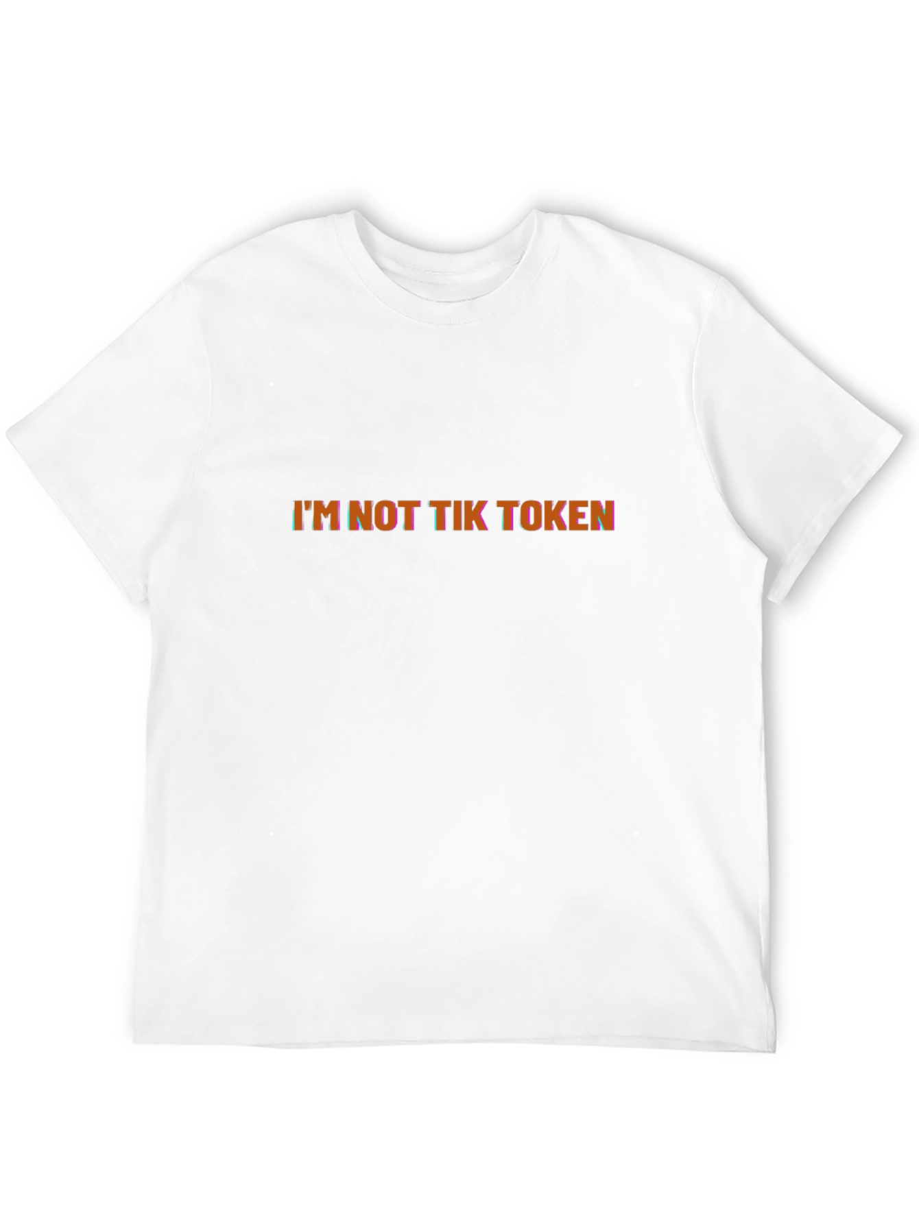 Im Not Tik Token Graphic Black T-Shirt