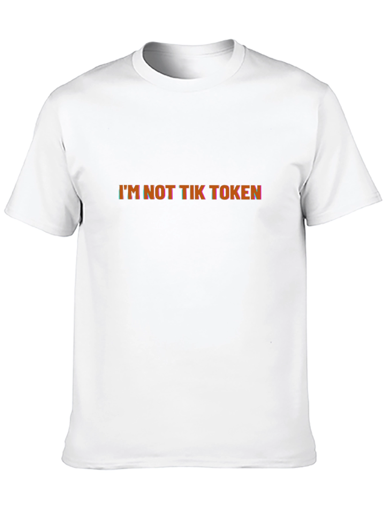 Im Not Tik Token Graphic Black T-Shirt