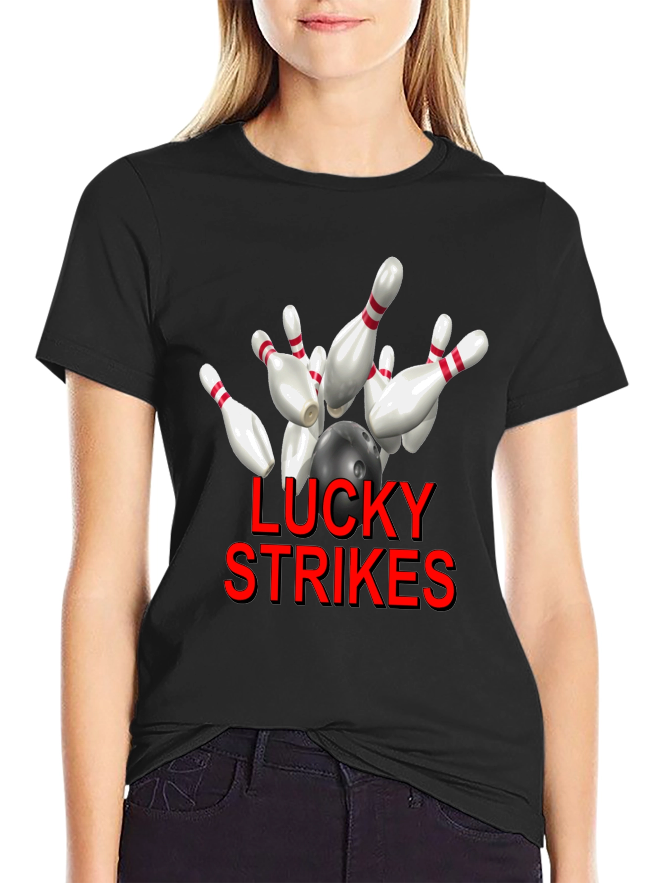 Lucky Strikes Bowling T-Shirt