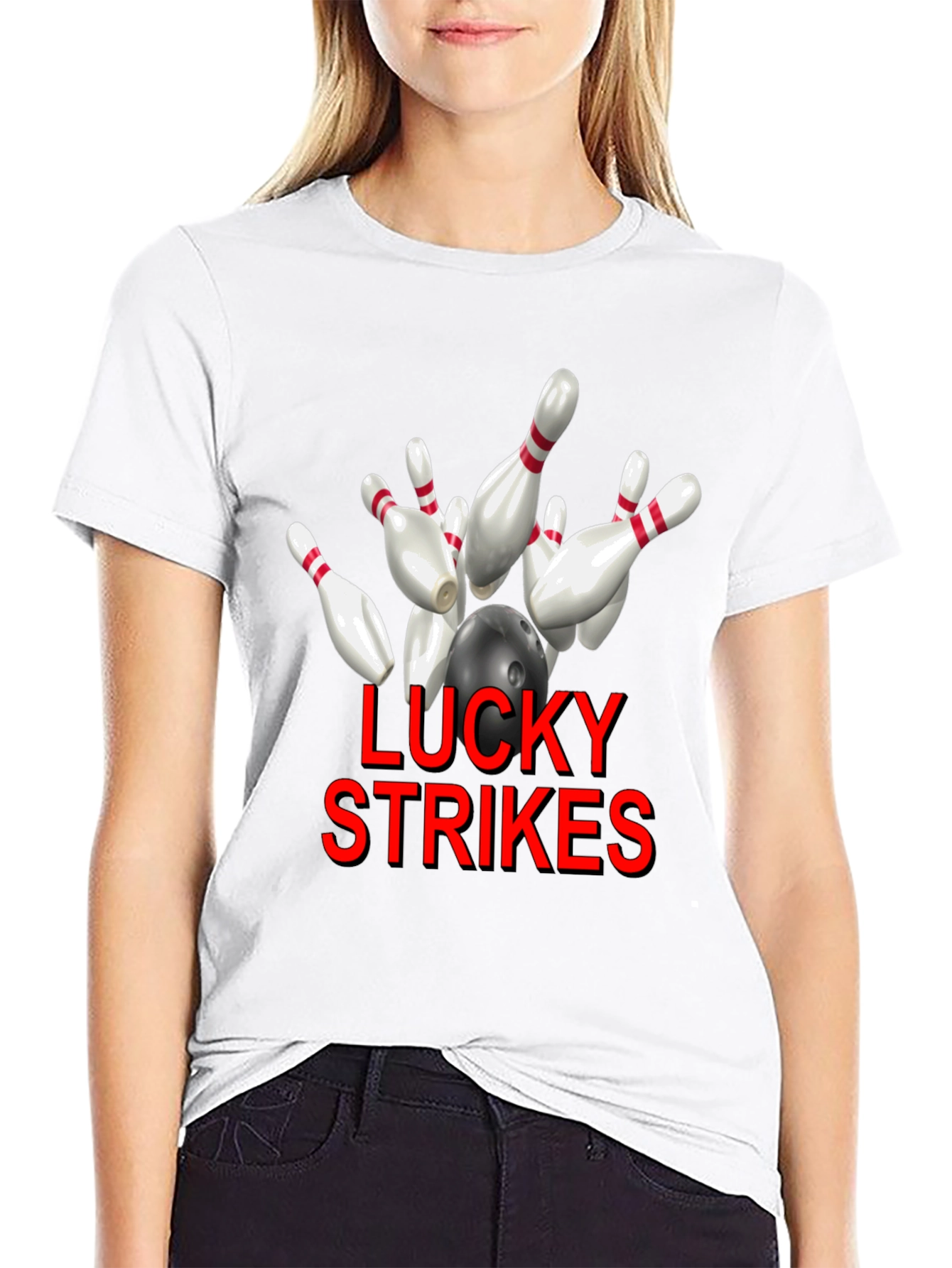 Lucky Strikes Bowling T-Shirt
