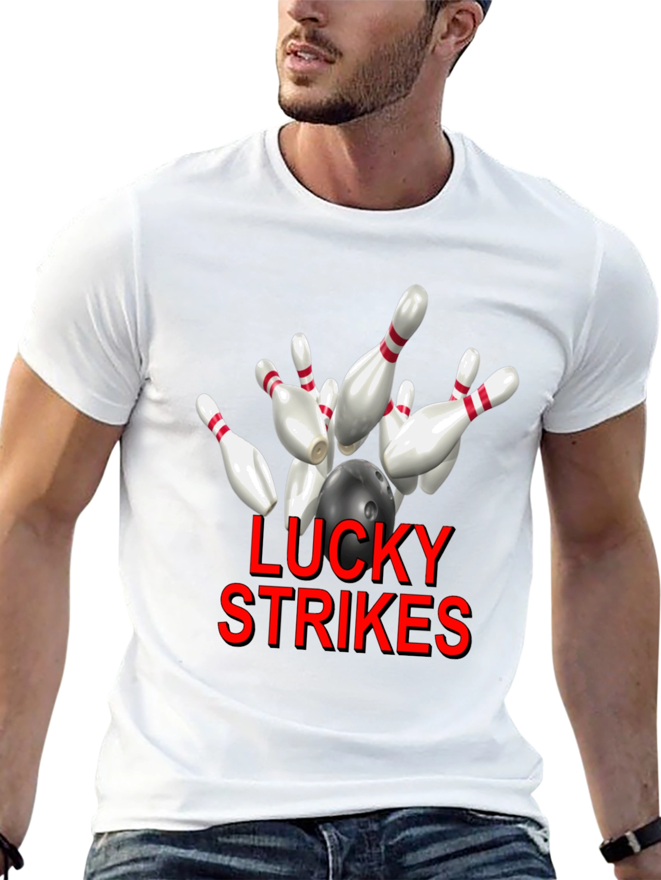 Lucky Strikes Bowling T-Shirt