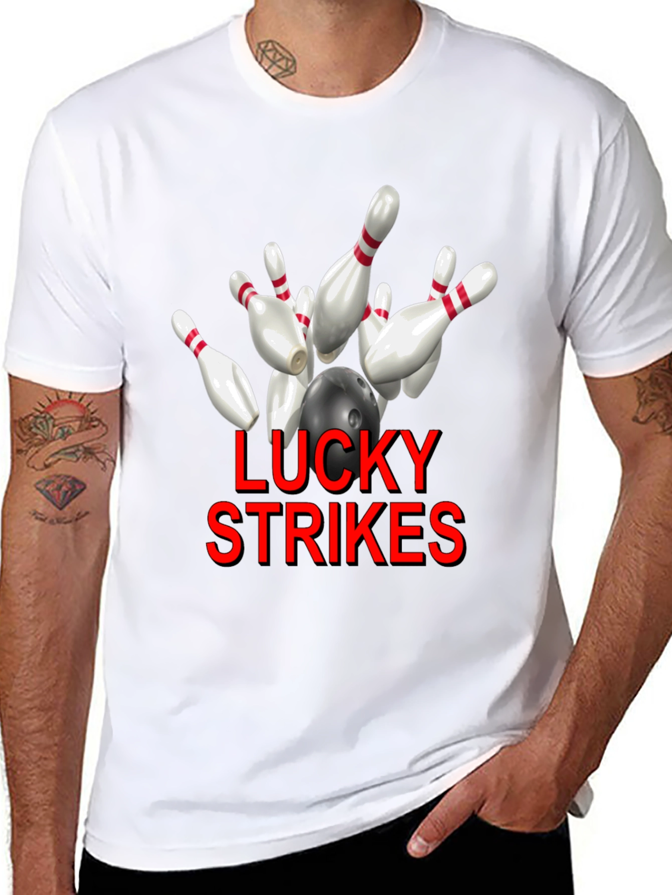 Lucky Strikes Bowling T-Shirt