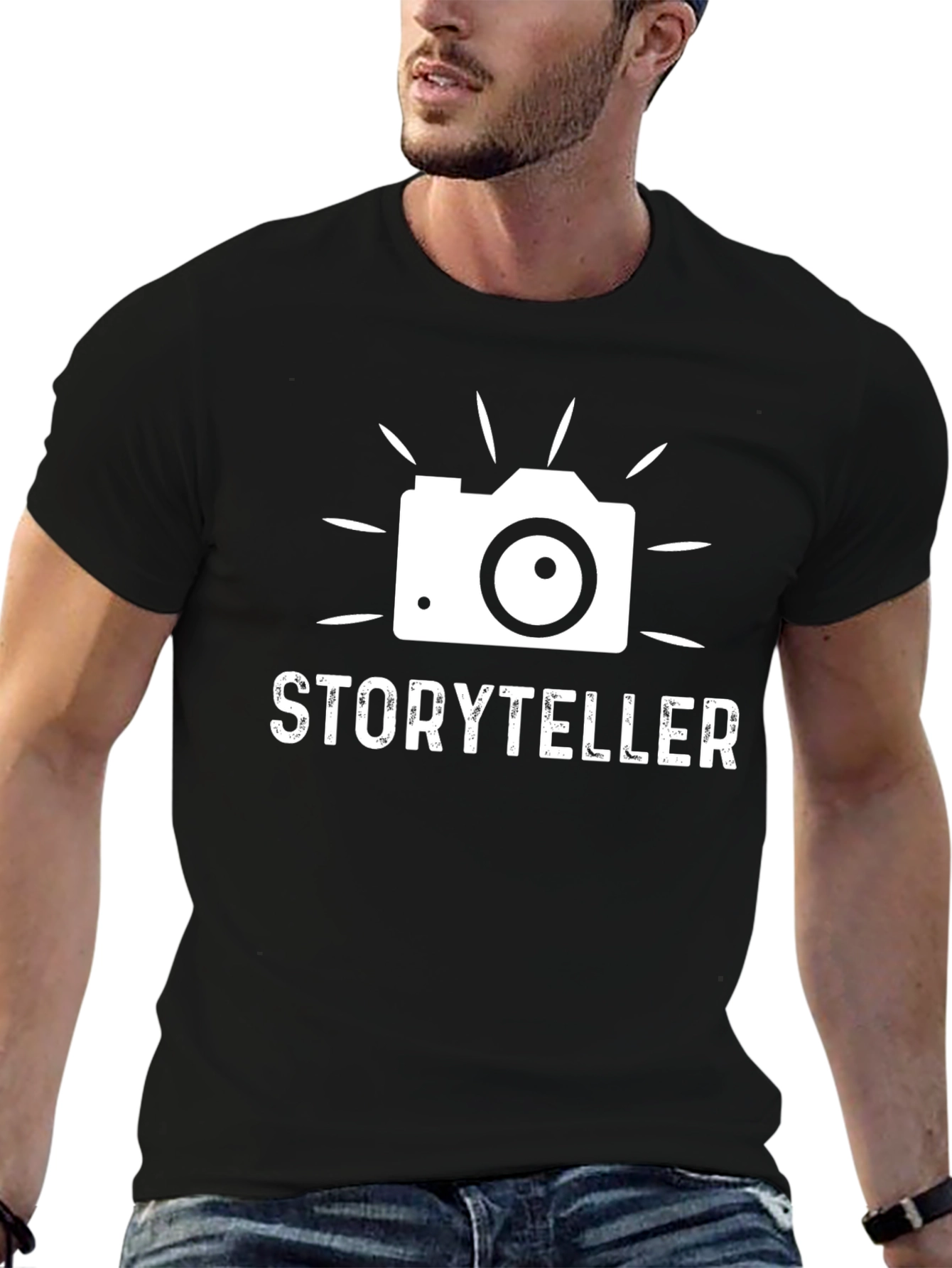 Storyteller Camera T-Shirt - Photographer Gift