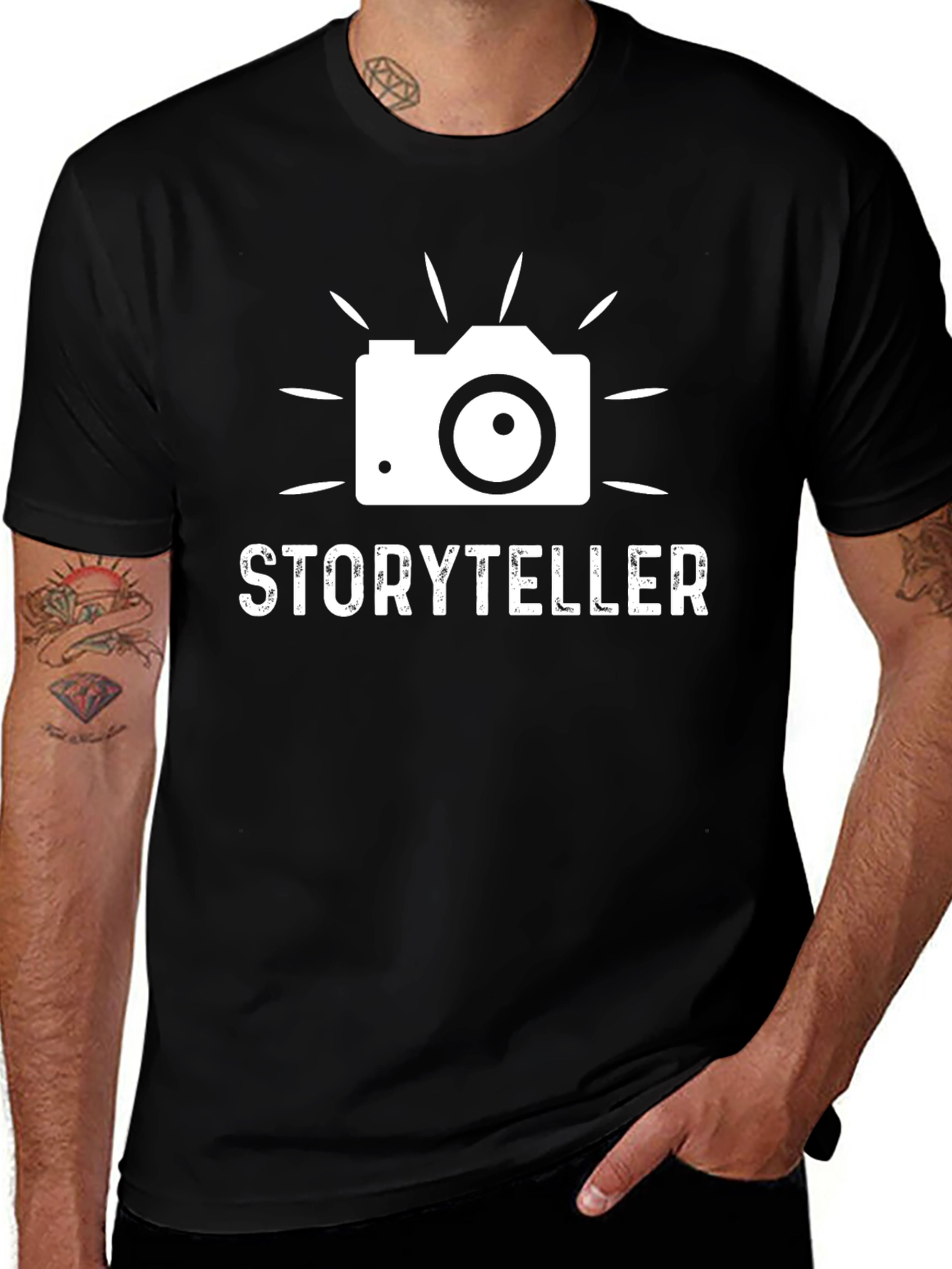 Storyteller Camera T-Shirt - Photographer Gift