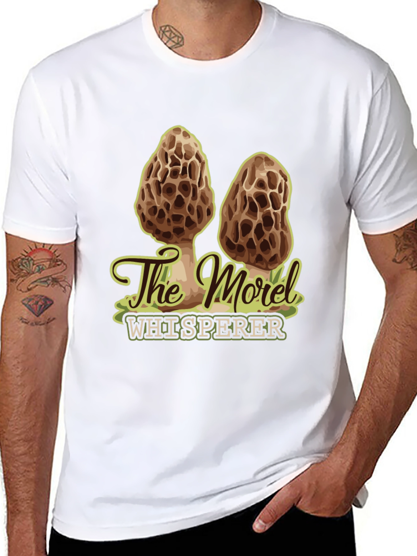 Morel Whisperer T-Shirt - Mushroom Hunting Tee