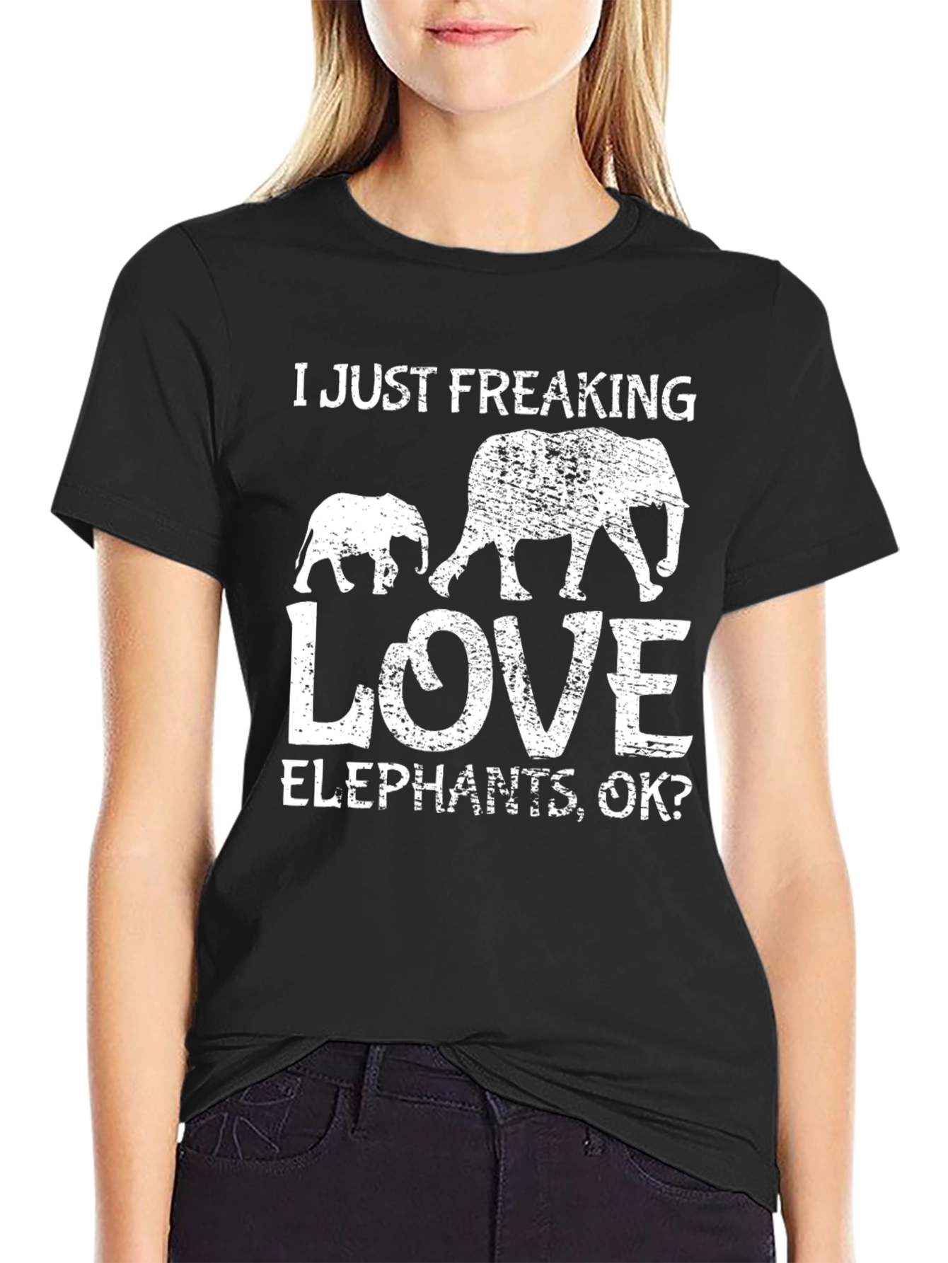 I Just Freaking Love Elephants T-Shirt