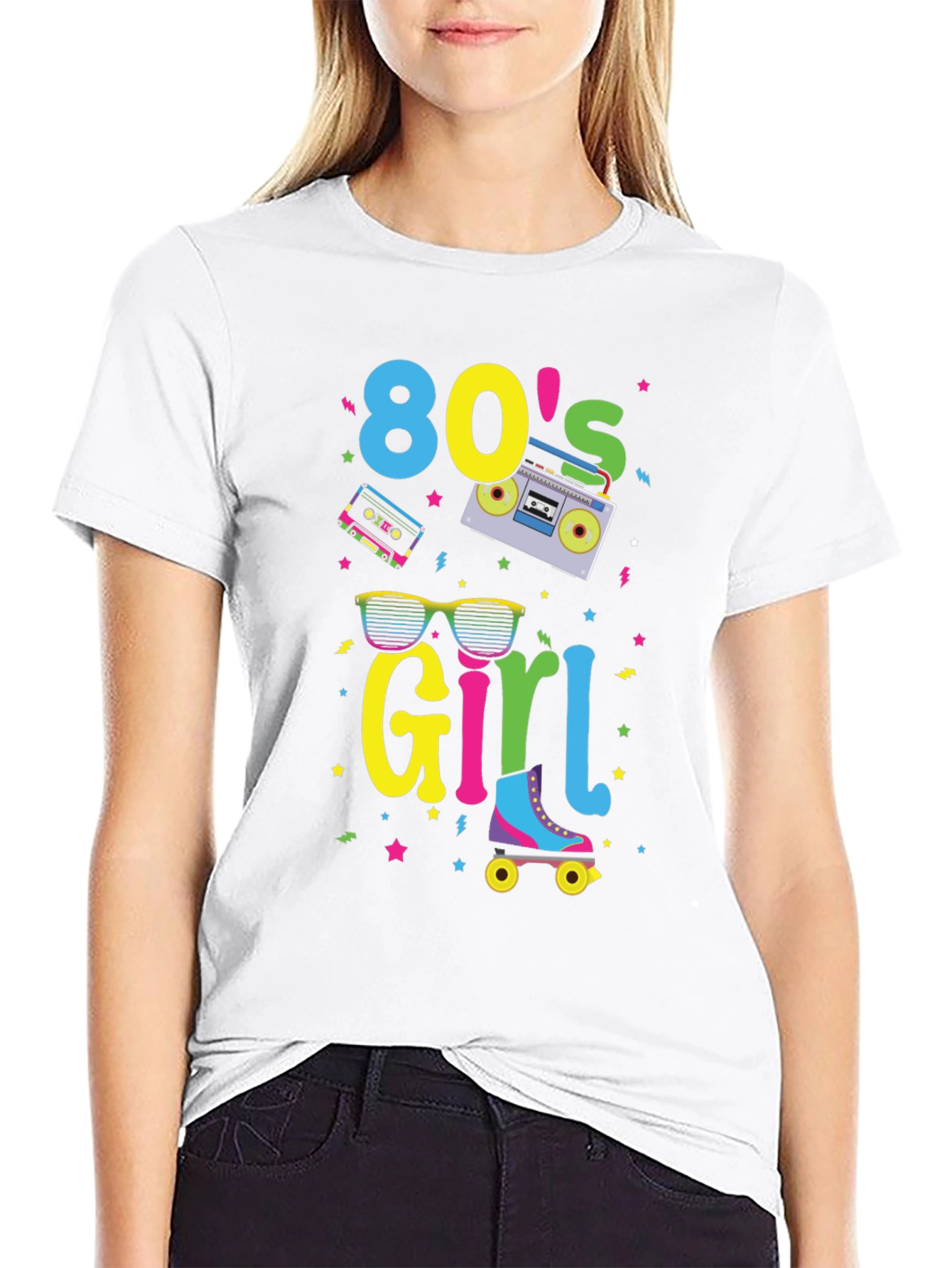 80s Girl T-Shirt - Retro Style