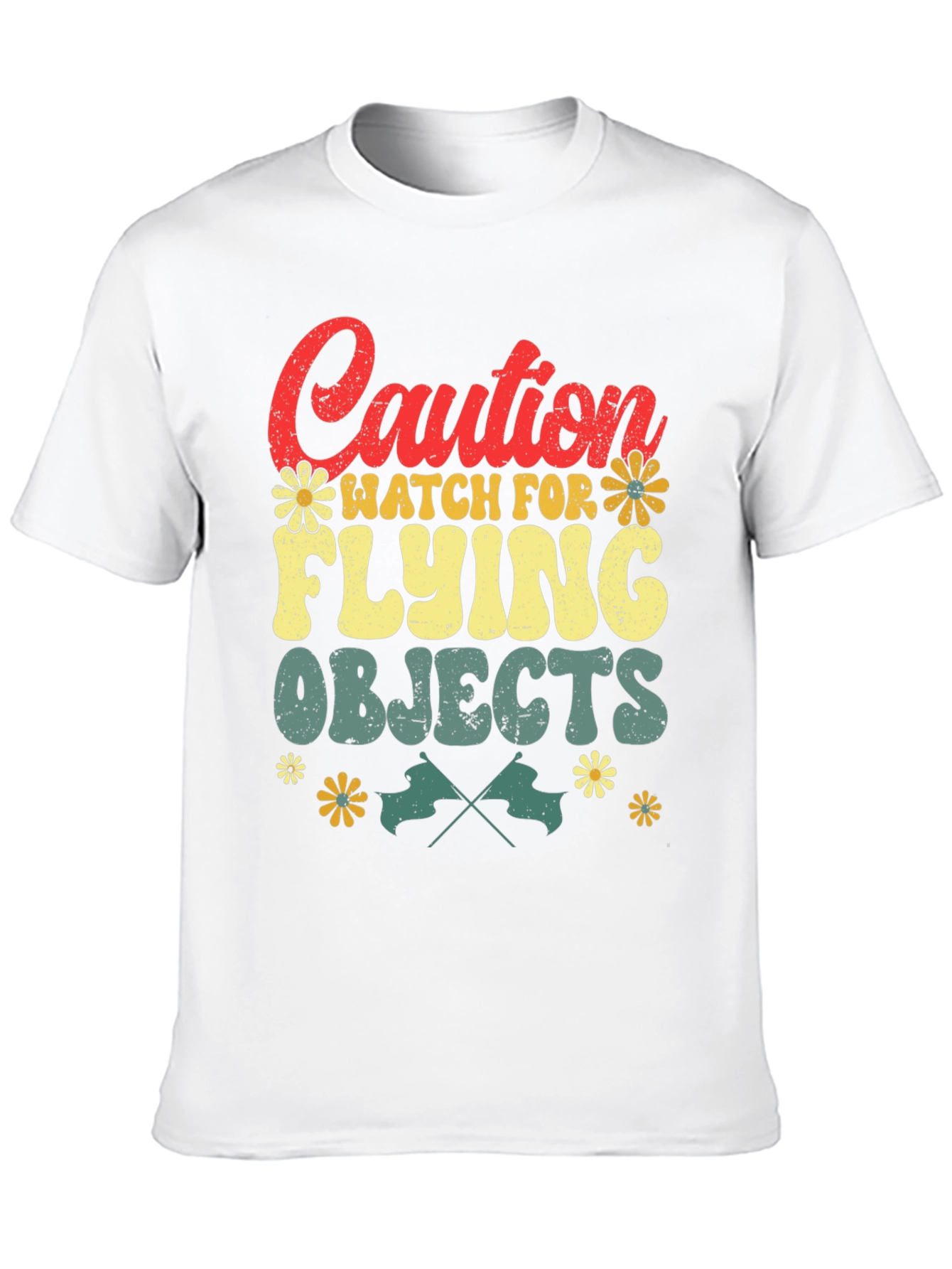Caution Flying Objects Tee
